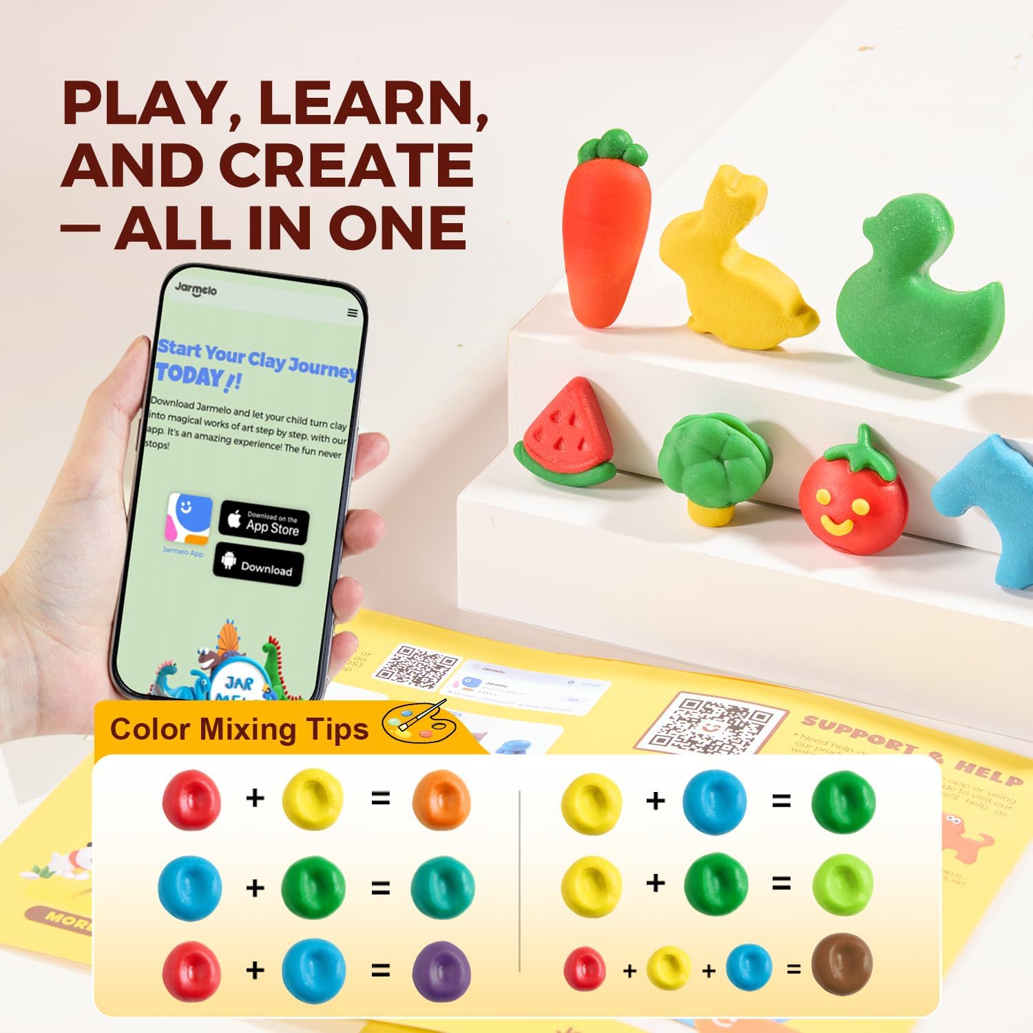 Thumbnail 6 de Jar Melo Modeling Dough Set, 4 Colors