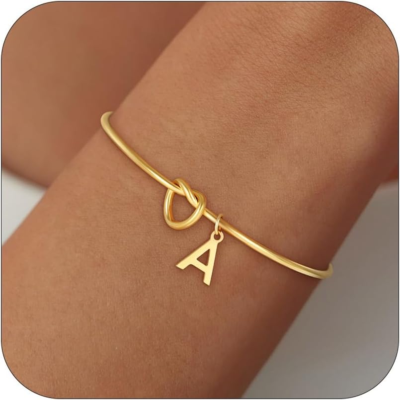 Thumbnail 6 de SLOONG Armband Damen Gold/Silber 18K Vergoldet – Monogramm Buchstaben Armband