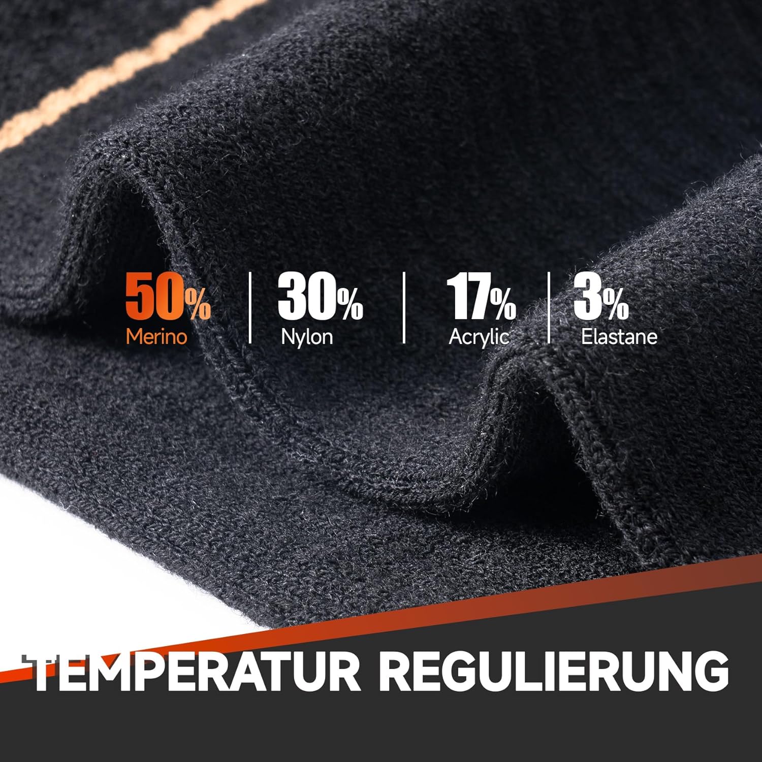 Detalle 1 de Alaplus Merino Wool Hiking Socks 3 Pairs