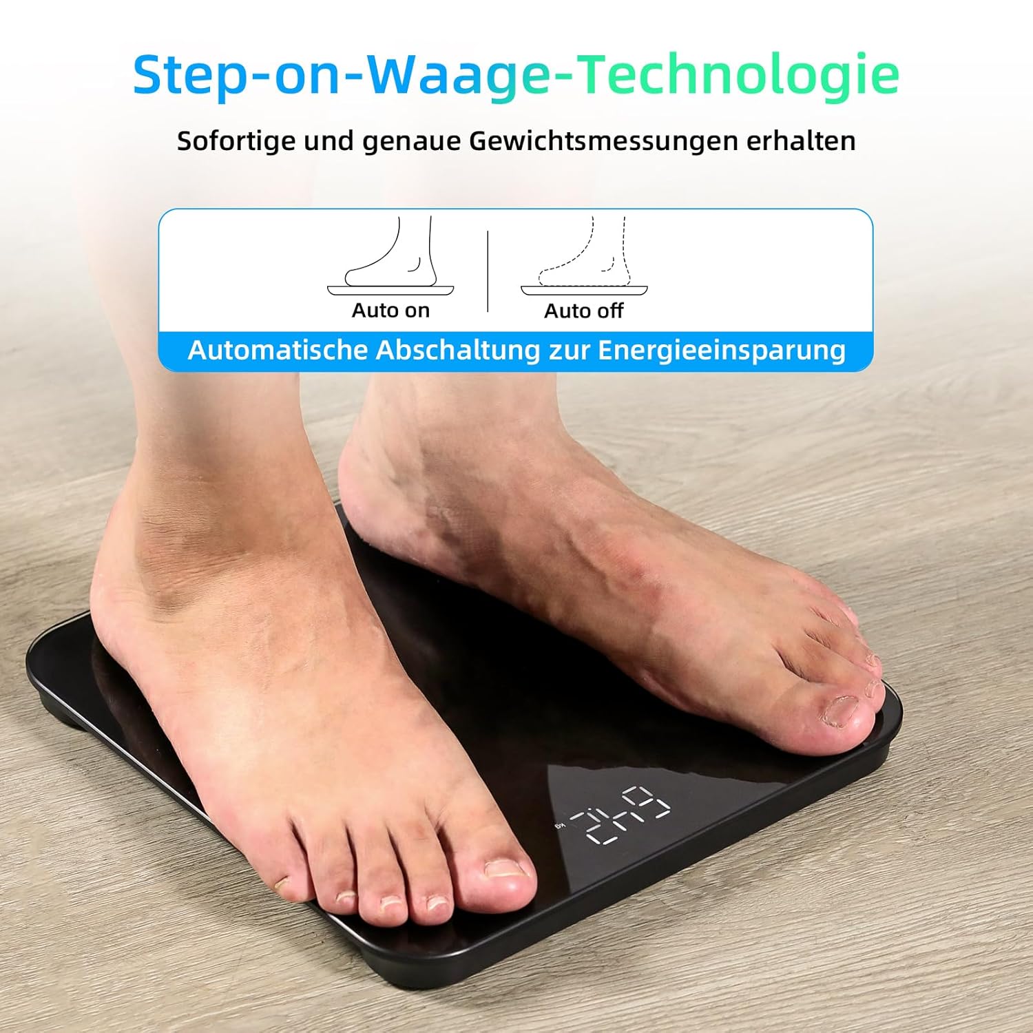 Detalle 2 de Healthkeep Personenwaage Digital 180 kg 📏