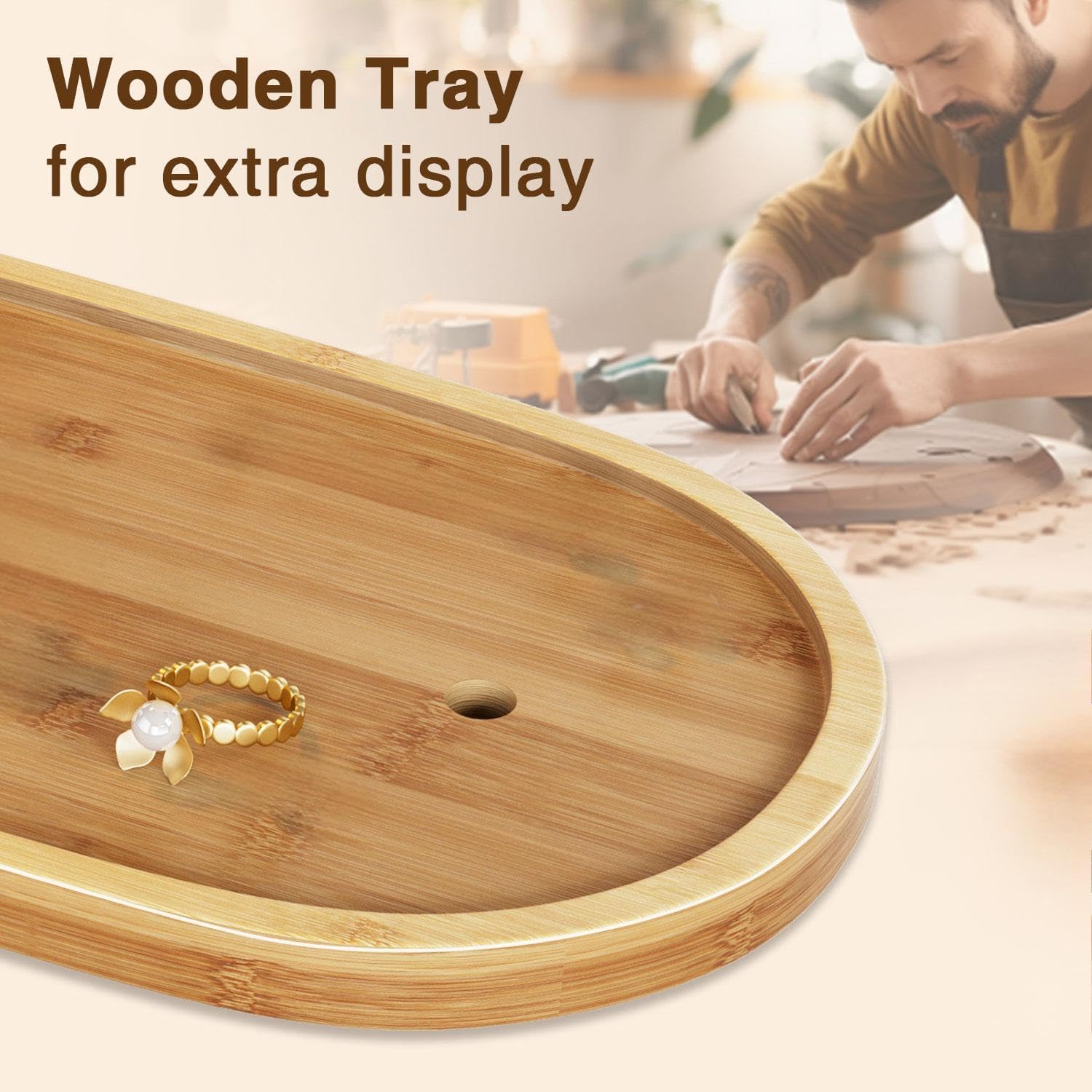 Detalle 1 de 12.9 inch jewellery stand organiser