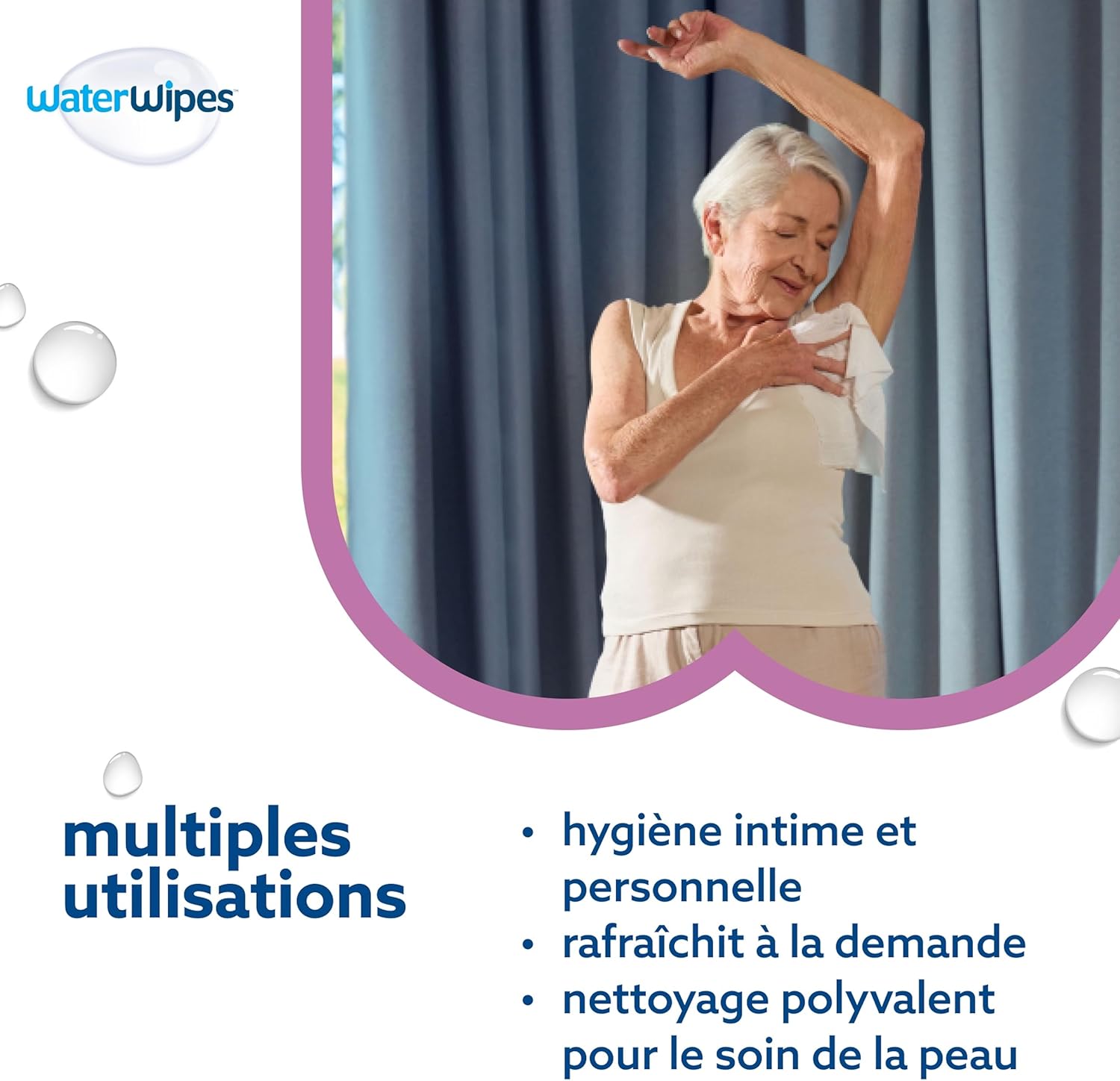 Thumbnail 5 de WaterWipes Sensitive+ Body & Intimate Wipes – 180 lingettes sans parfum, 6 paquets