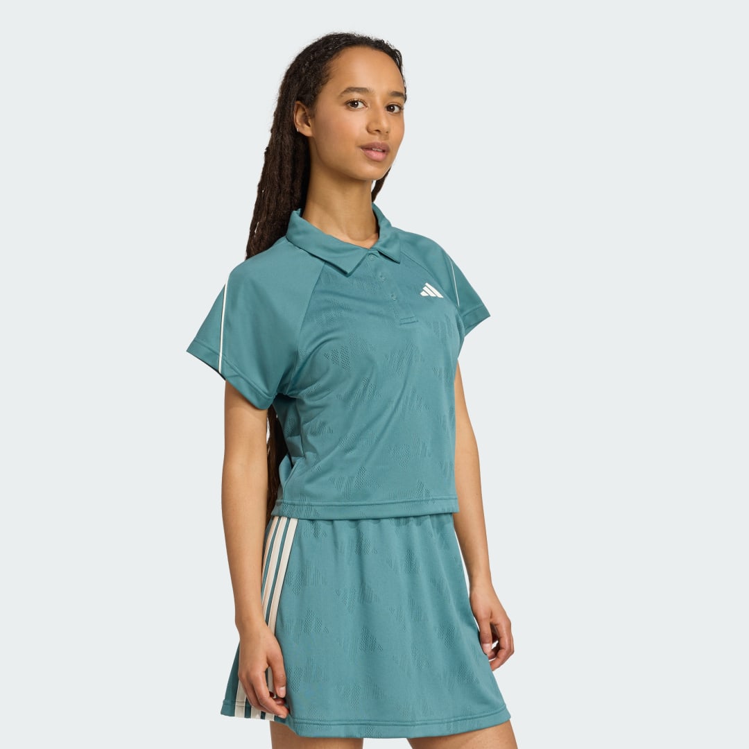 Thumbnail 2 de Camiseta Stadium 3 bandas Tennis Inspired Jacquard Polo de Adidas
