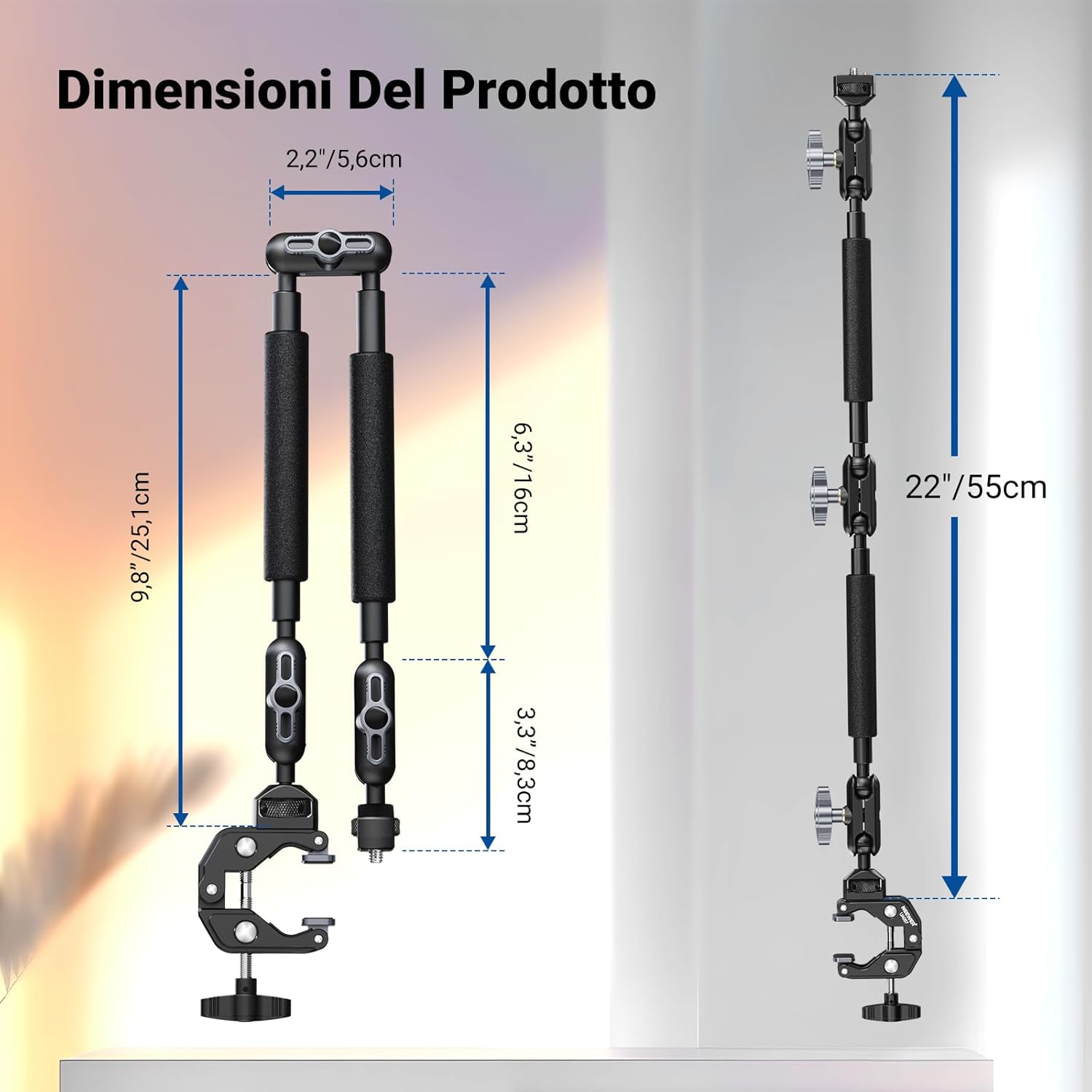 Thumbnail 5 de NEEWER 22” Magic Arm supporto per fotocamera