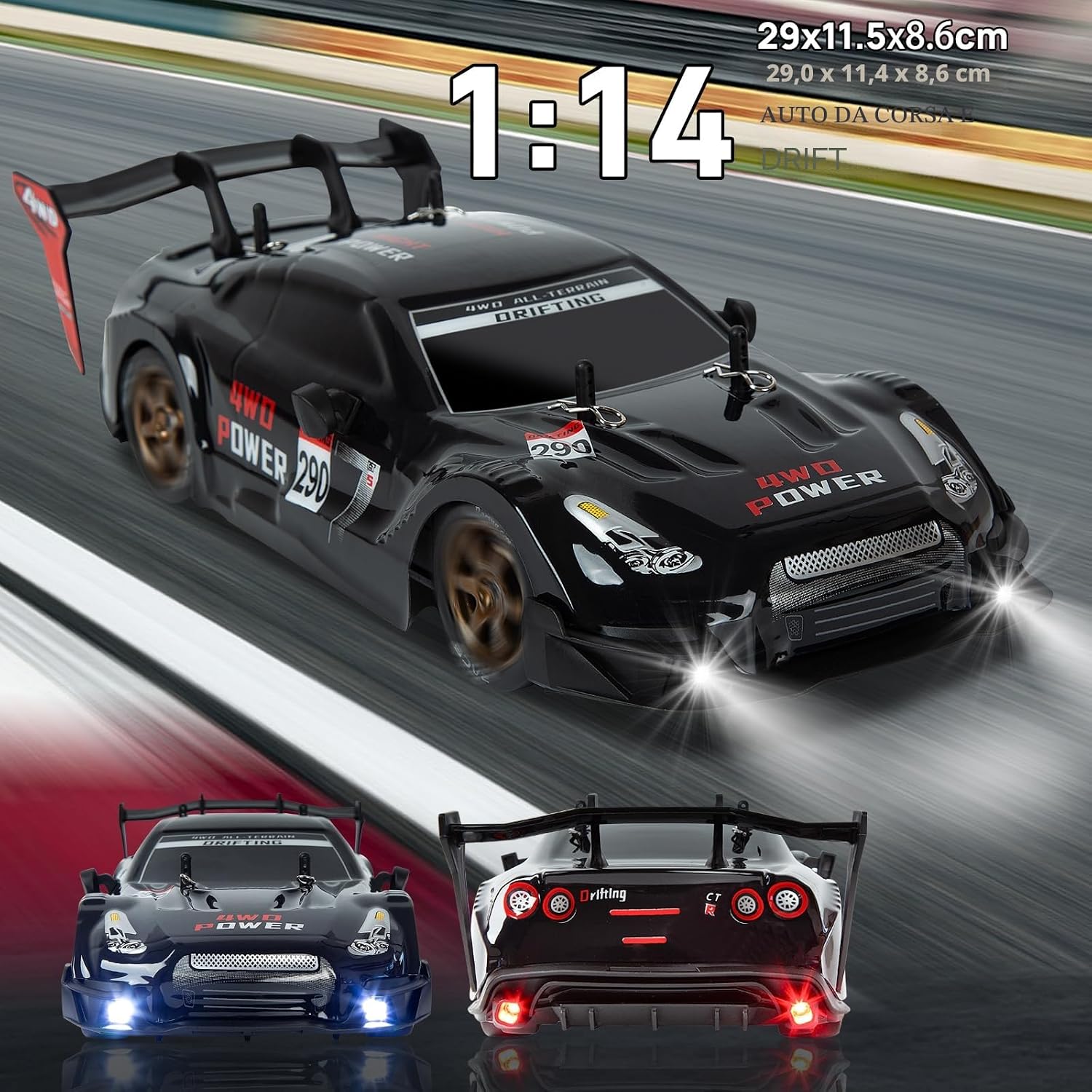 Detalle 2 de BORSTOYPRO 1:14 Macchina Drift 4WD