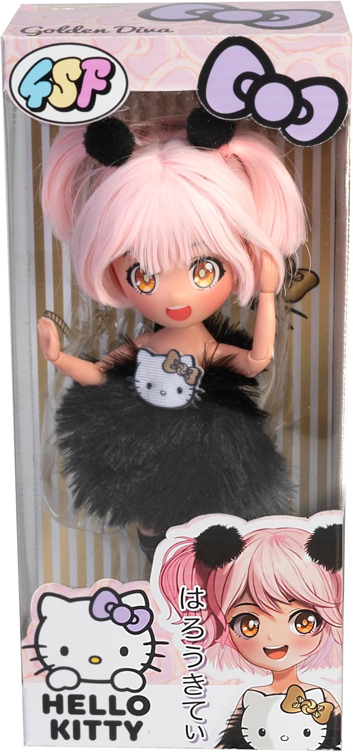 Thumbnail 3 de Hello Kitty Manga Doll Golden Diva (HKTF0200) – 19.5cm Japanese fashion figure with accessories