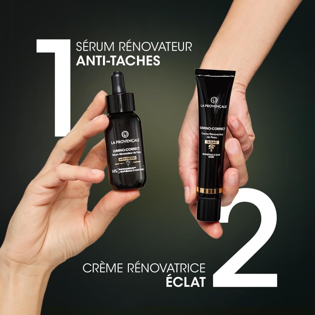 Thumbnail 6 de La Provençale Lumino-Correct Crème Rénovatrice de Peau booster d’éclat aux biophénols d’Olive noire (40 ml)