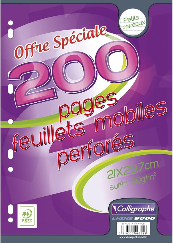 Thumbnail 4 de Calligraphe 9353C Feuillets Mobiles A4 500 pages ⚙️