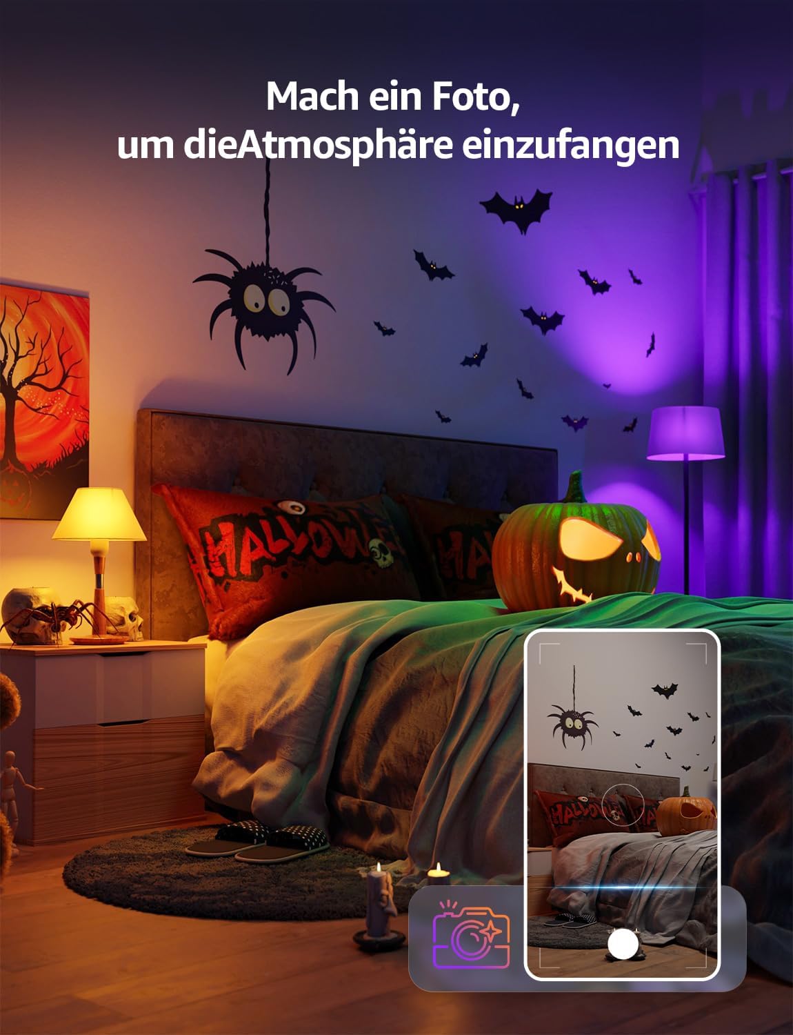Detalle 2 de Lepro AI Smart Glühbirne B2 (E27, 10 W, 1.100 lm) – dimmbar, WiFi & Bluetooth, Sprach- und Musiksteuerung, 4er-Set