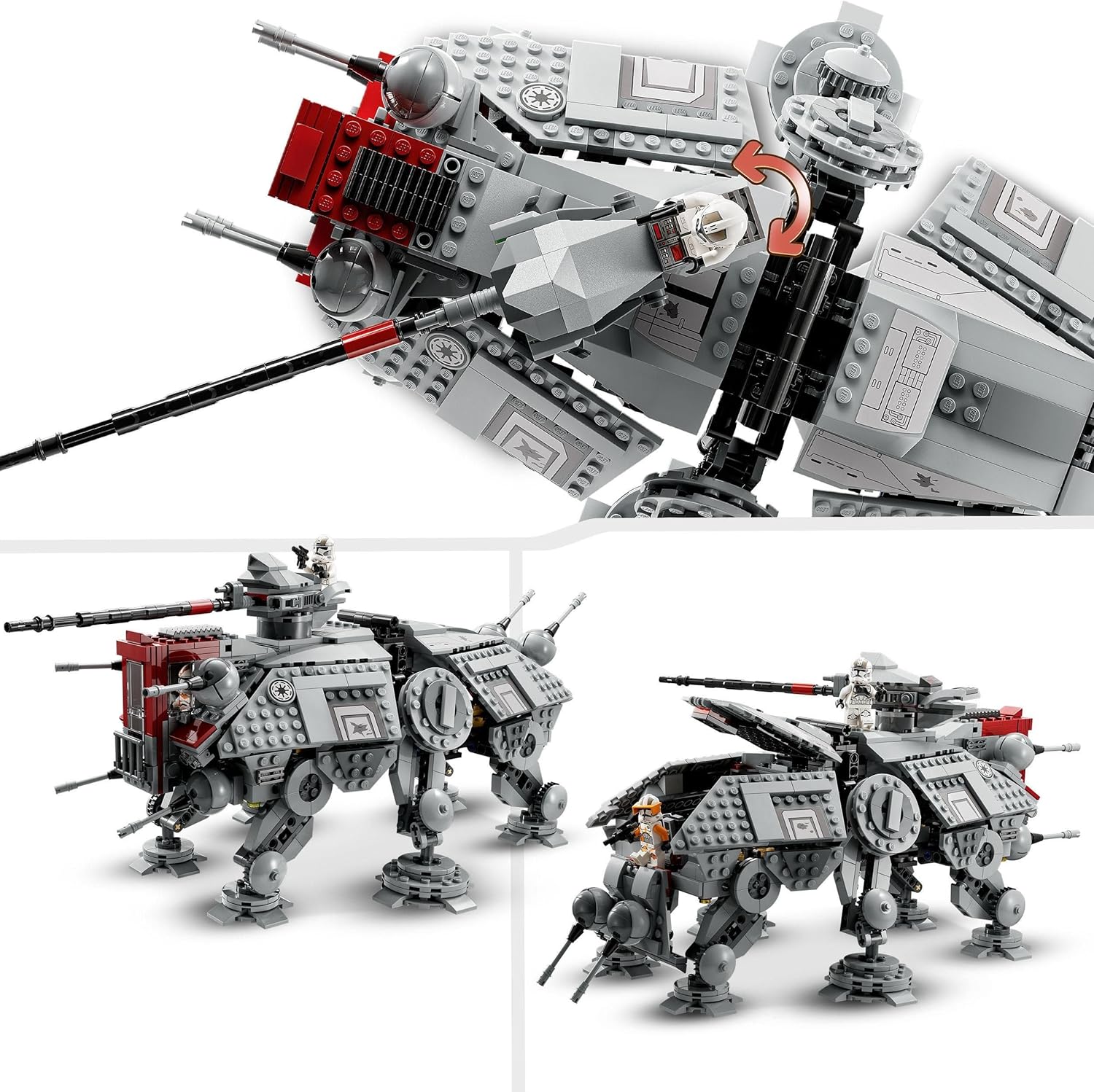 Thumbnail 3 de LEGO Star Wars 75337 Walker AT-TE: set da costruire con minifigure e droidi, per veri fan della Vendetta dei Sith