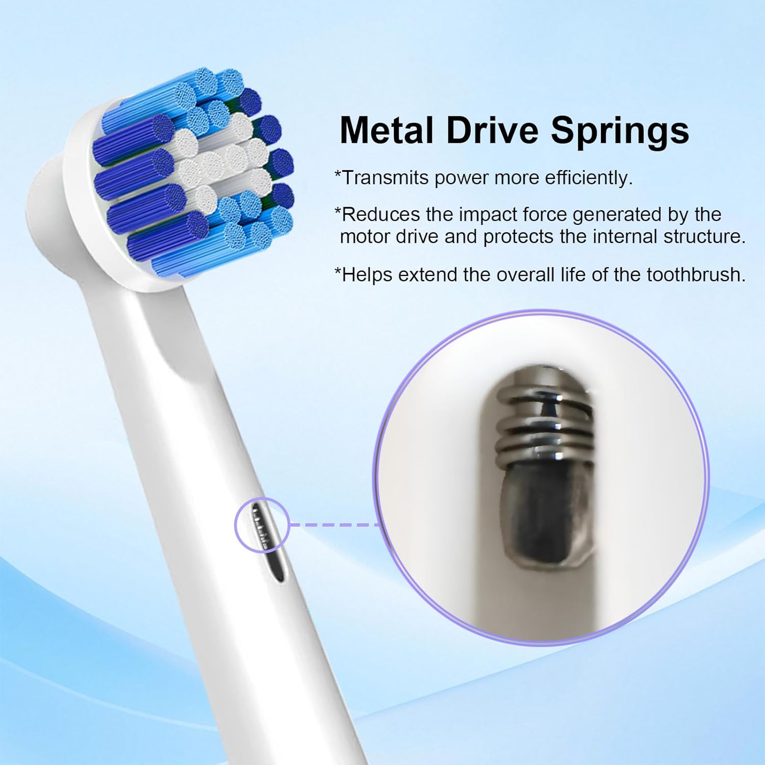 Detalle de Sdiveson 8pc Replacement Brush Heads for Braun Oral-B electric toothbrushes (Precision Clean compatible)