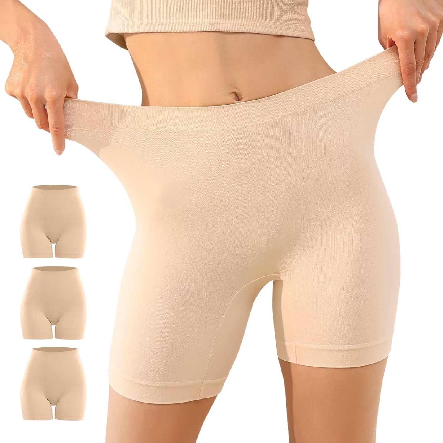 Detalle de YouShow pantaloncini sottogonna donna antistress/sfregamento senza cuciture (pacco da 3)