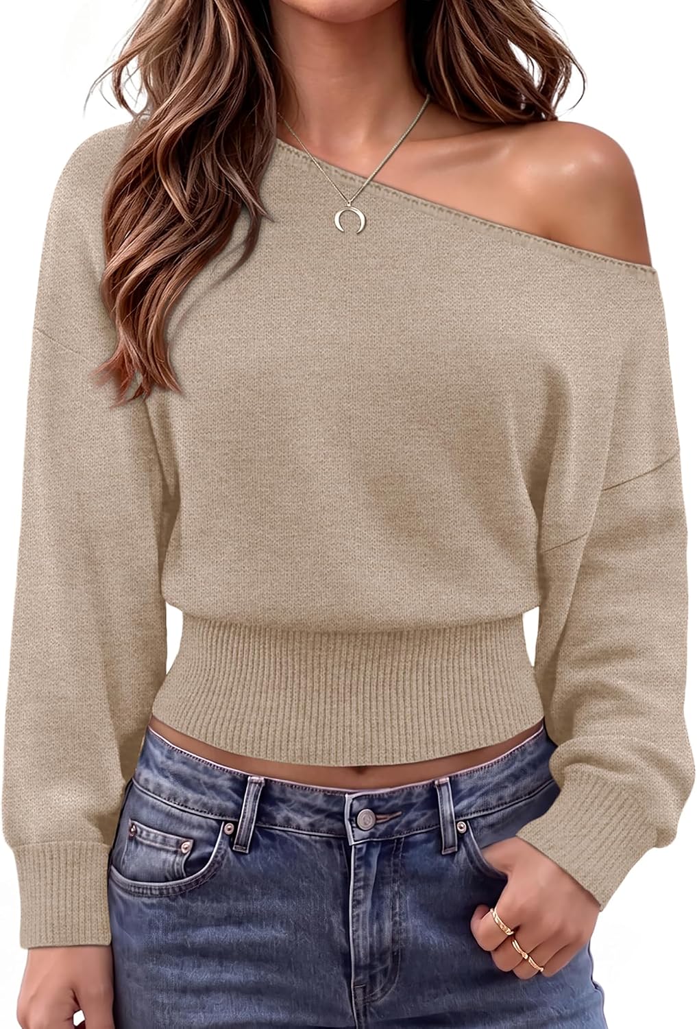 Detalle de JUICICI Off-the-Shoulder Sweater in Knit