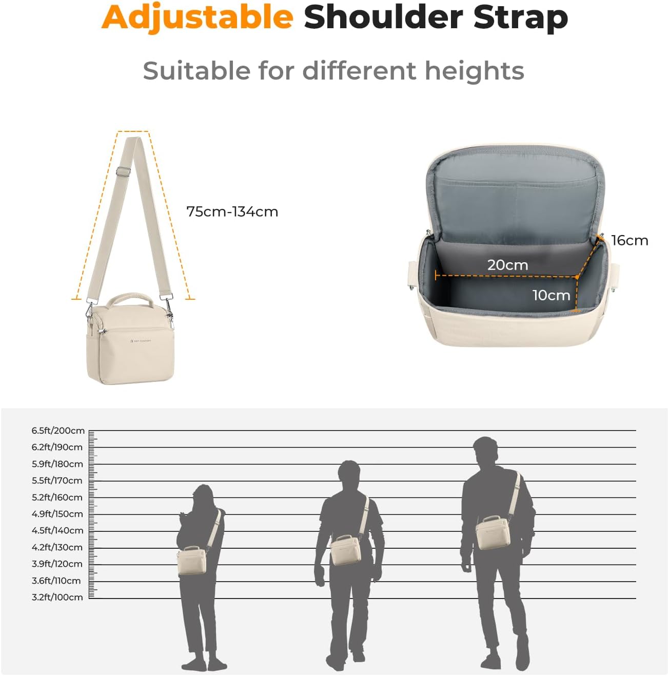 Thumbnail 5 de K&F Concept sling camera bag, 0.48 lb
