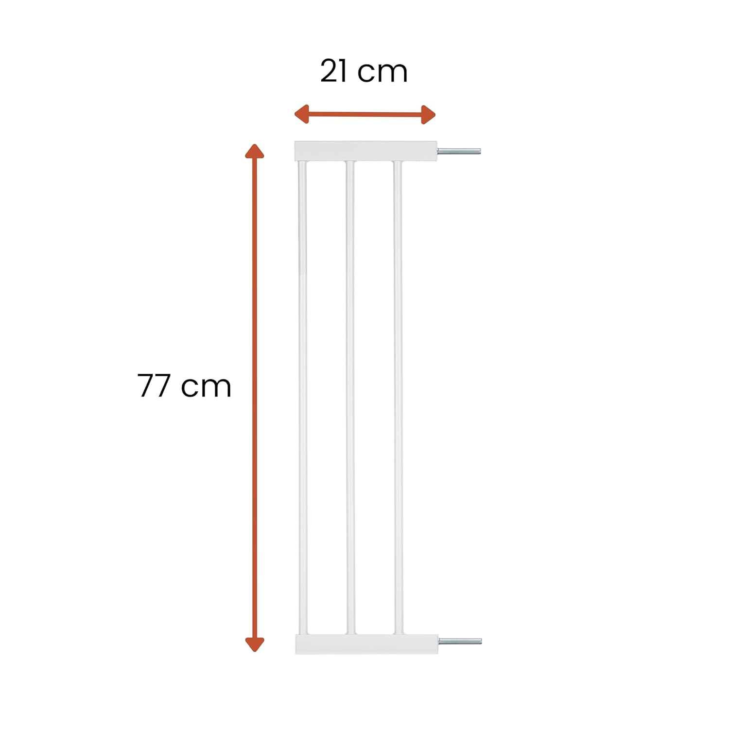 Detalle 2 de hauck 21 cm Verlängerung in Weiß – kompatibel mit Clear Step 2, Open N Stop 2 und weiteren Gittertypen