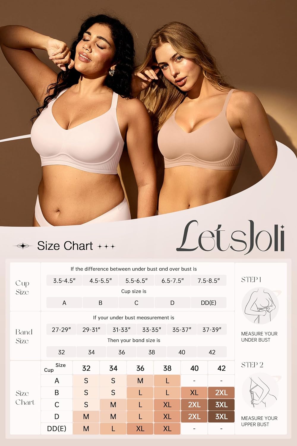 Thumbnail 6 de LetsJoli Jelly Bras Wireless T-Shirt Bra A-DD