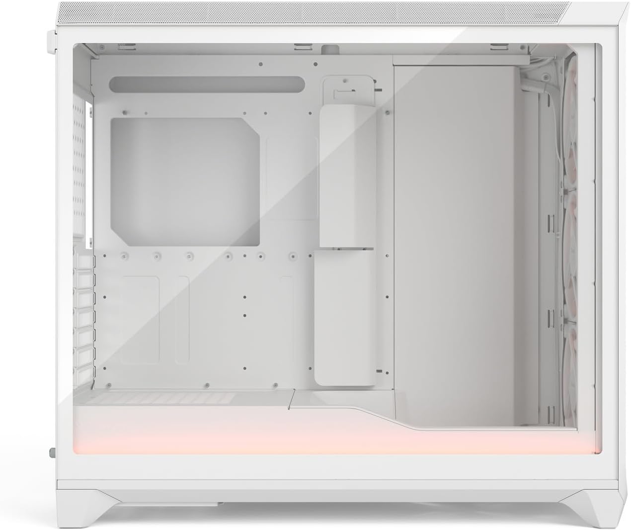 Detalle de Fractal Design Meshify 3 XL Ambience Pro RGB White TG Clear Tint FD-C-MES3X-05 フルタワーPCケース