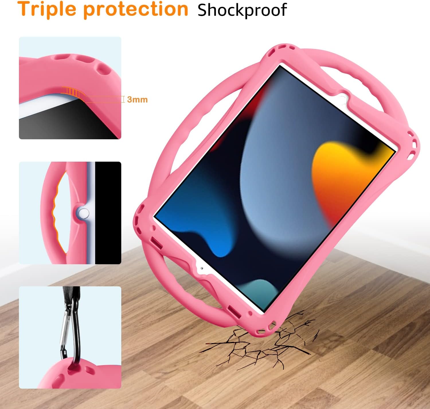 Thumbnail 5 de TOPESCT iPad 10.2 case with handle and strap