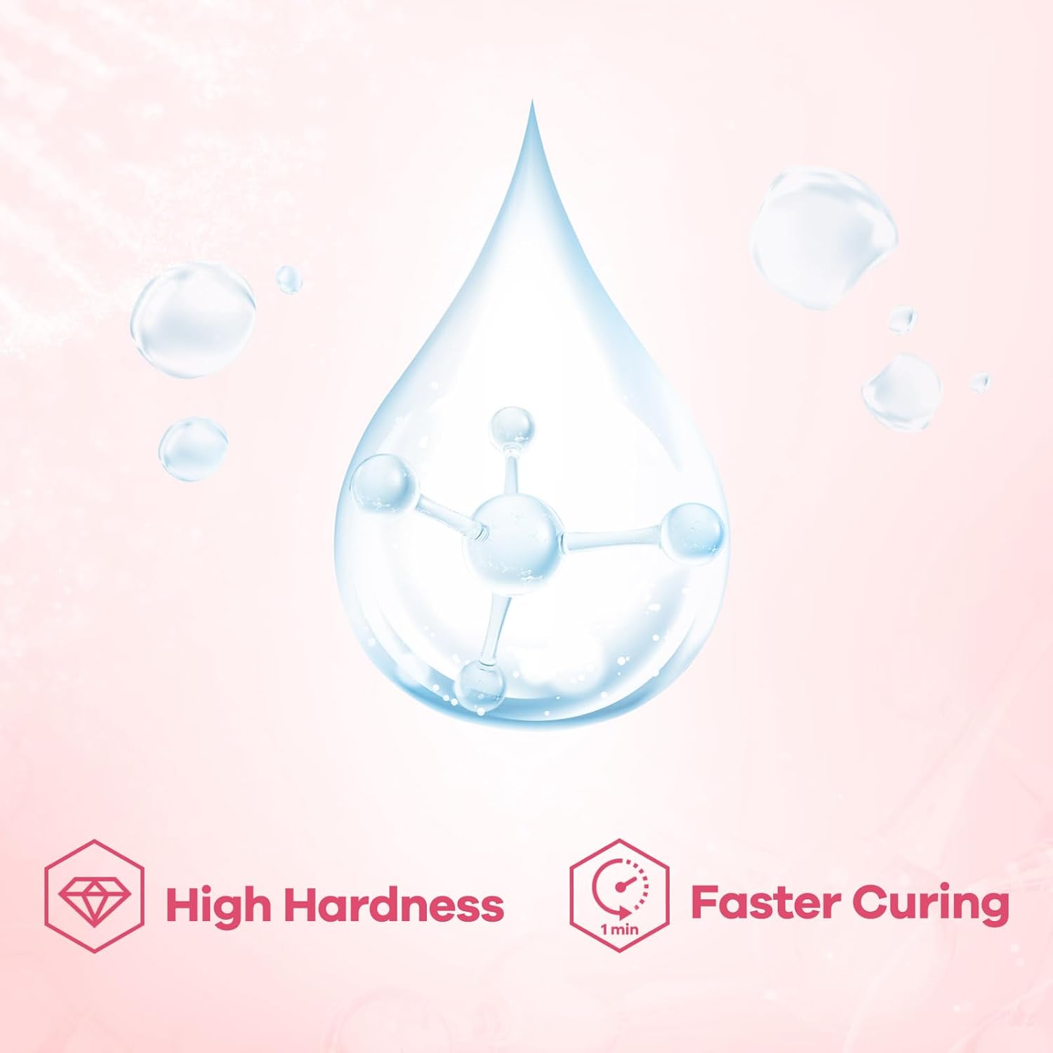 Detalle de YIEHO Kit de résine UV époxy cristal clair 1 kg (1000 g) pour bijoux artisanaux