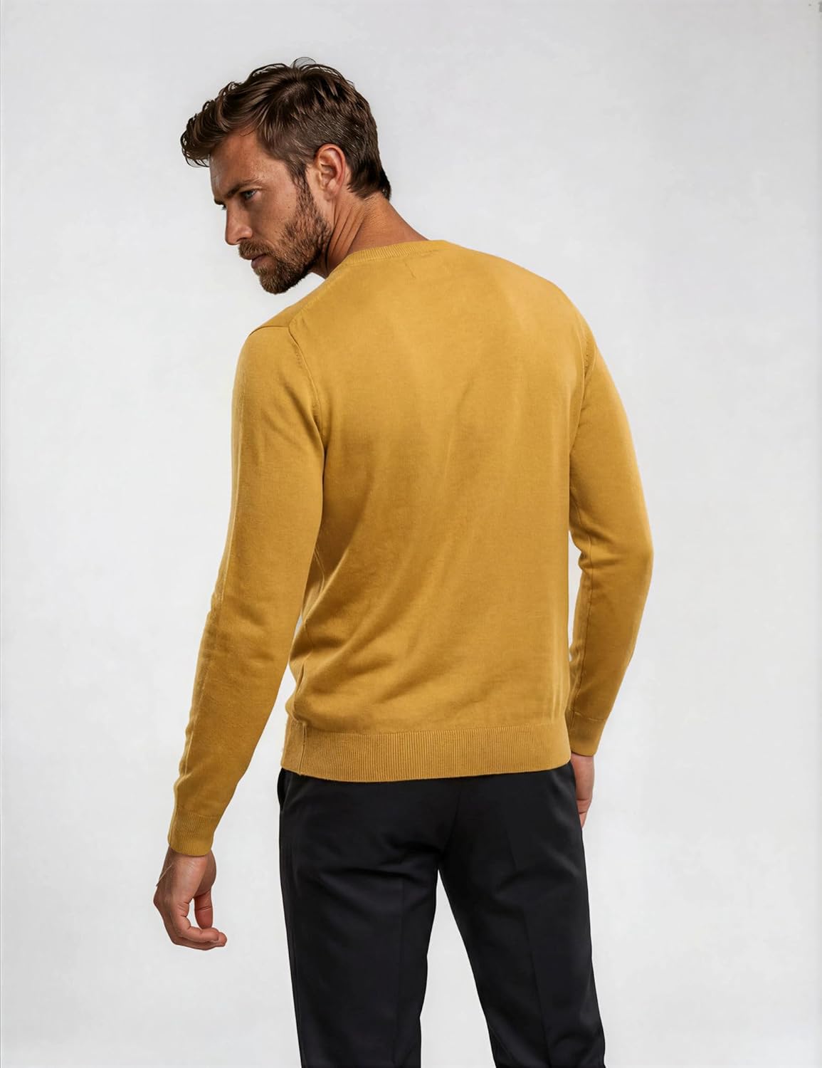 Thumbnail 2 de Xact Pull à col en V en Coton pour Homme — pull léger en 100% coton, polyvalent