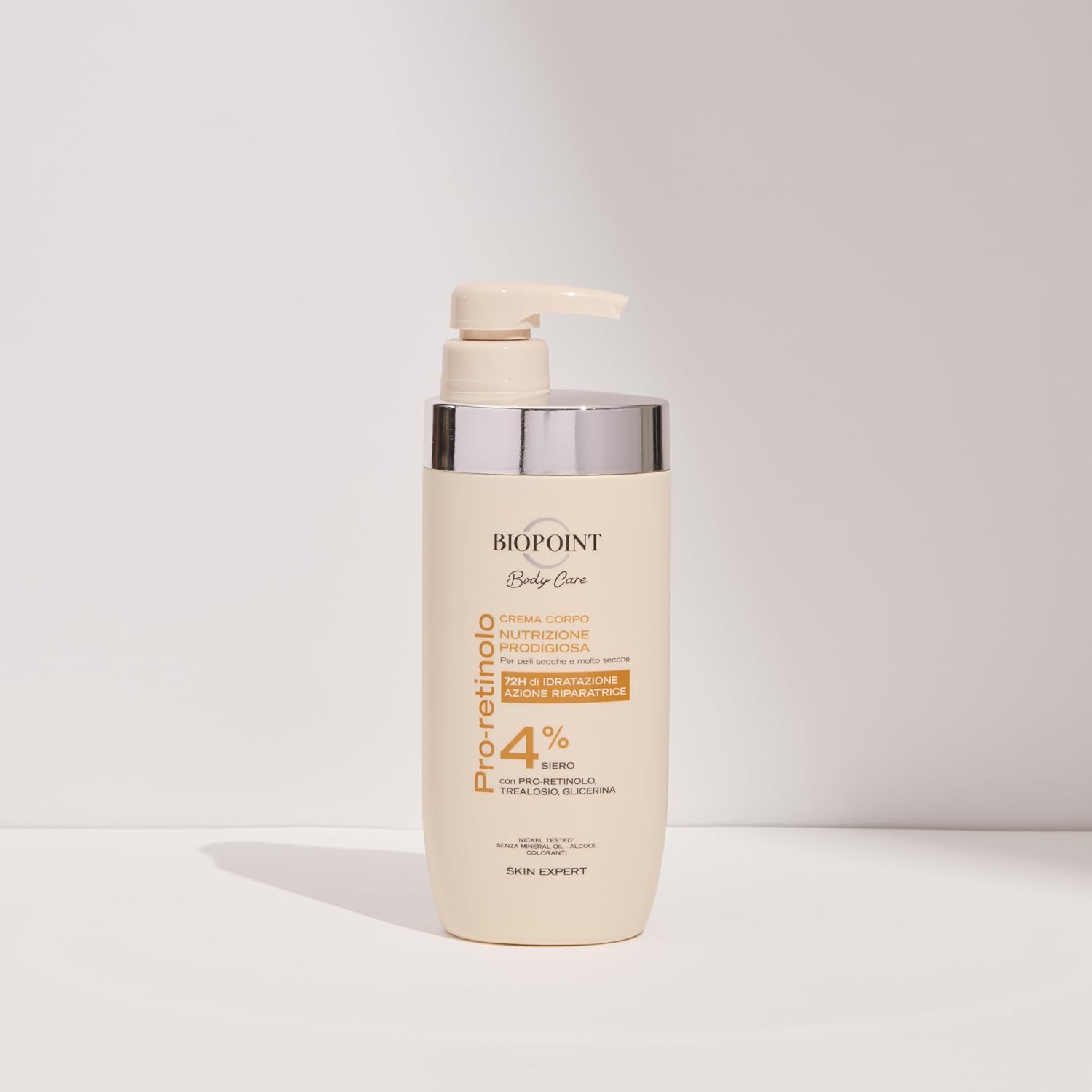 Thumbnail 2 de BIOPOINT Nutrizione Prodigiosa crema corpo idratante al 4% di Pro-Retinolo per pelle secca e molto secca, 500 ml