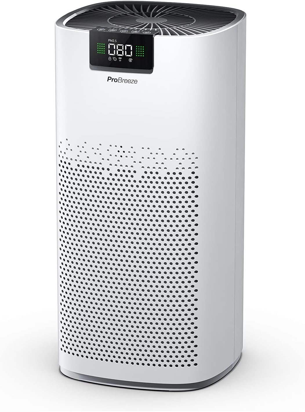 Detalle de Pro Breeze Luftreiniger mit HEPA 13 Filter, UV-C Lampe & Luftionisierer (CADR 460 m³/h) – für Räume bis 140 m²