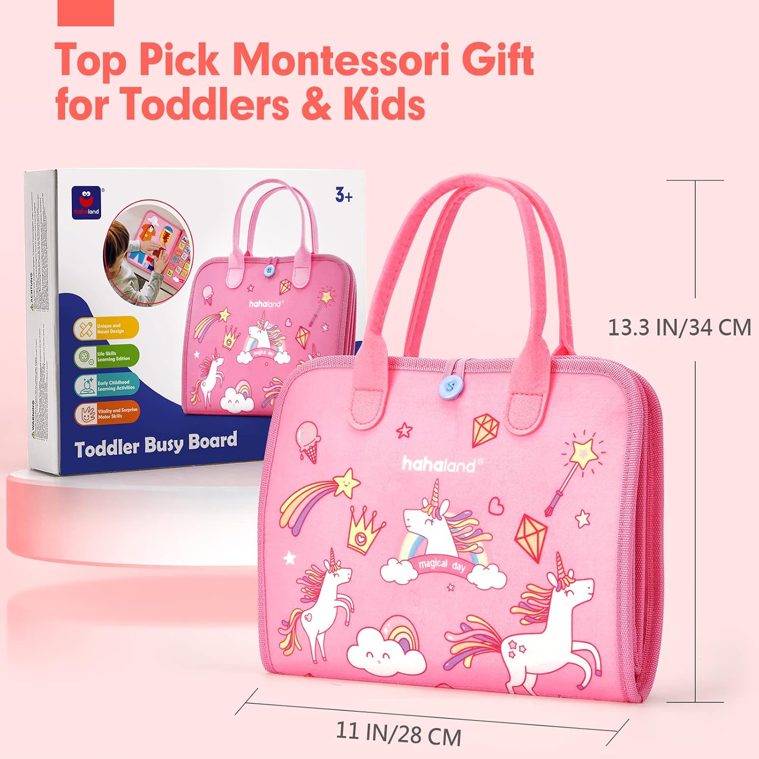 Thumbnail 6 de hahaland Busy Board for Toddlers 3