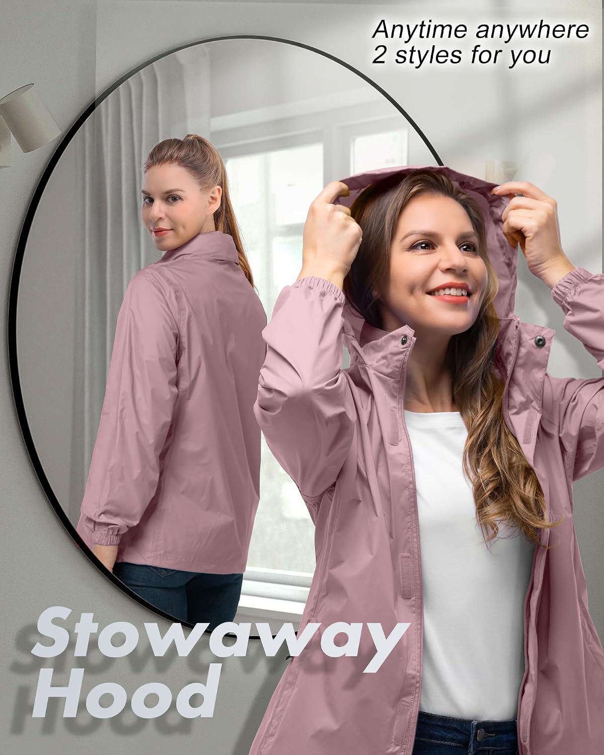Detalle 2 de 33,000ft Damen Regenjacke 3,5 x 8