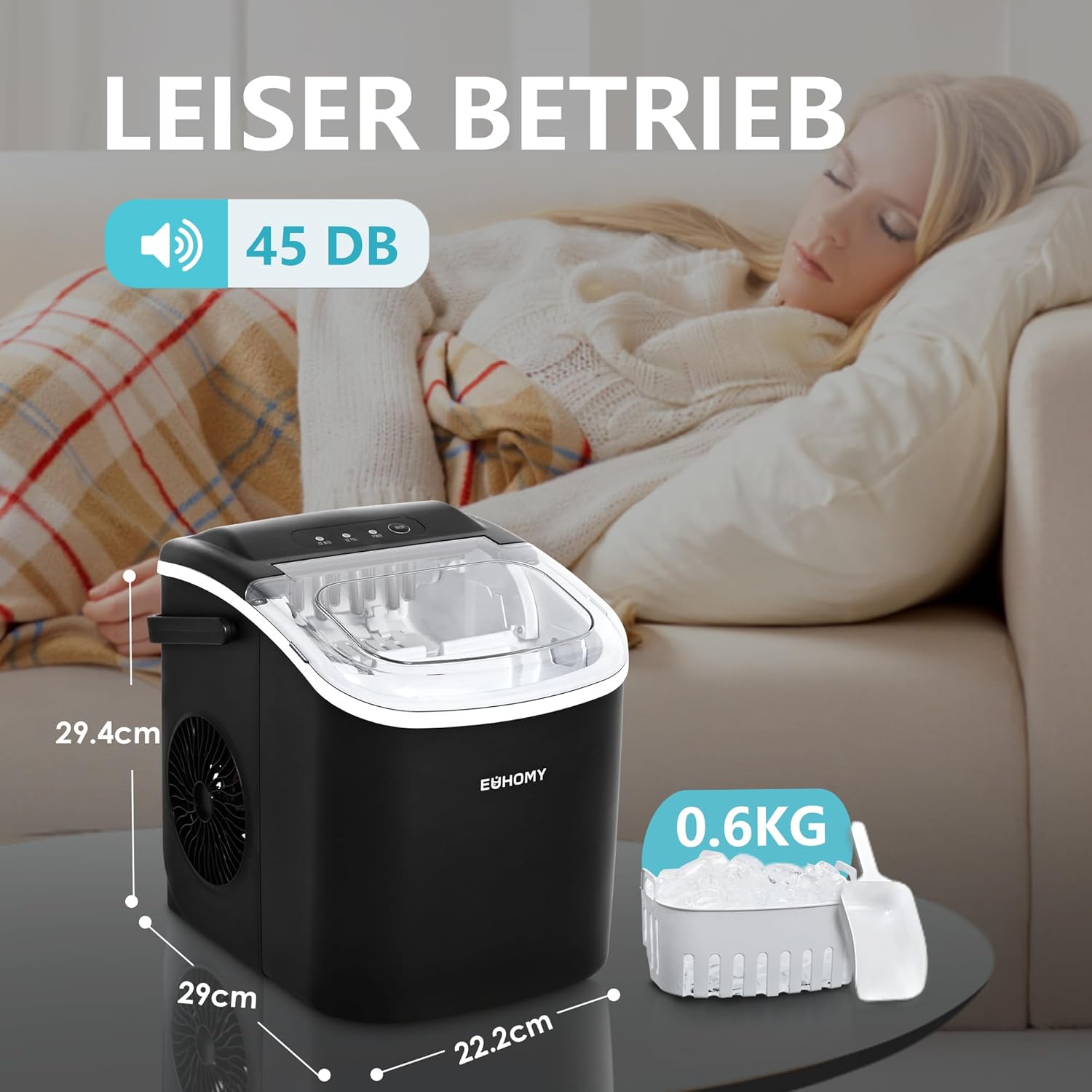 Thumbnail 6 de EUHOMY Eiswürfelmaschine 12 kg