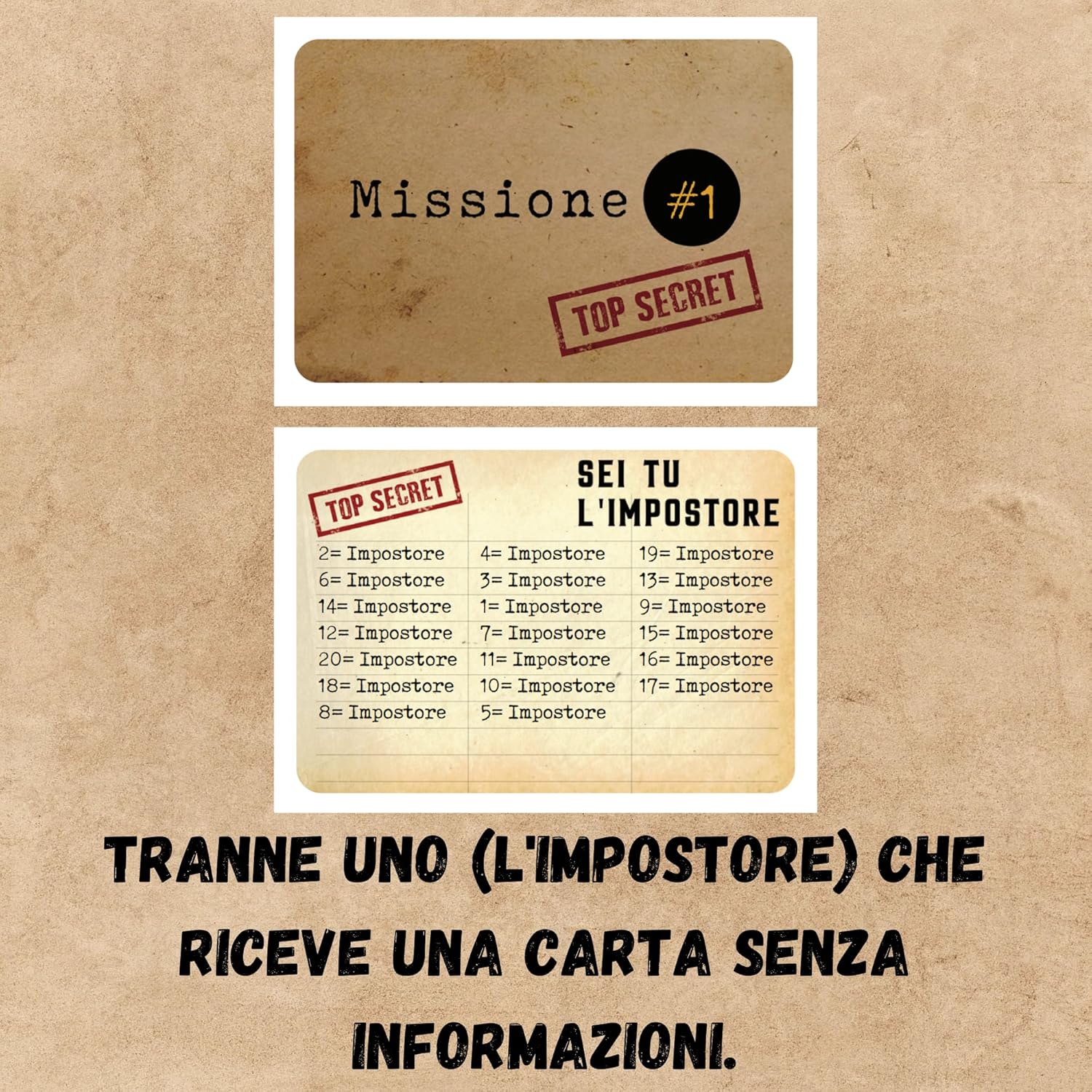 Thumbnail 2 de Oh Happy Games - L'Impostore: Riesci a scoprirlo? Bluff, creatività e sospetto nel gioco di parole