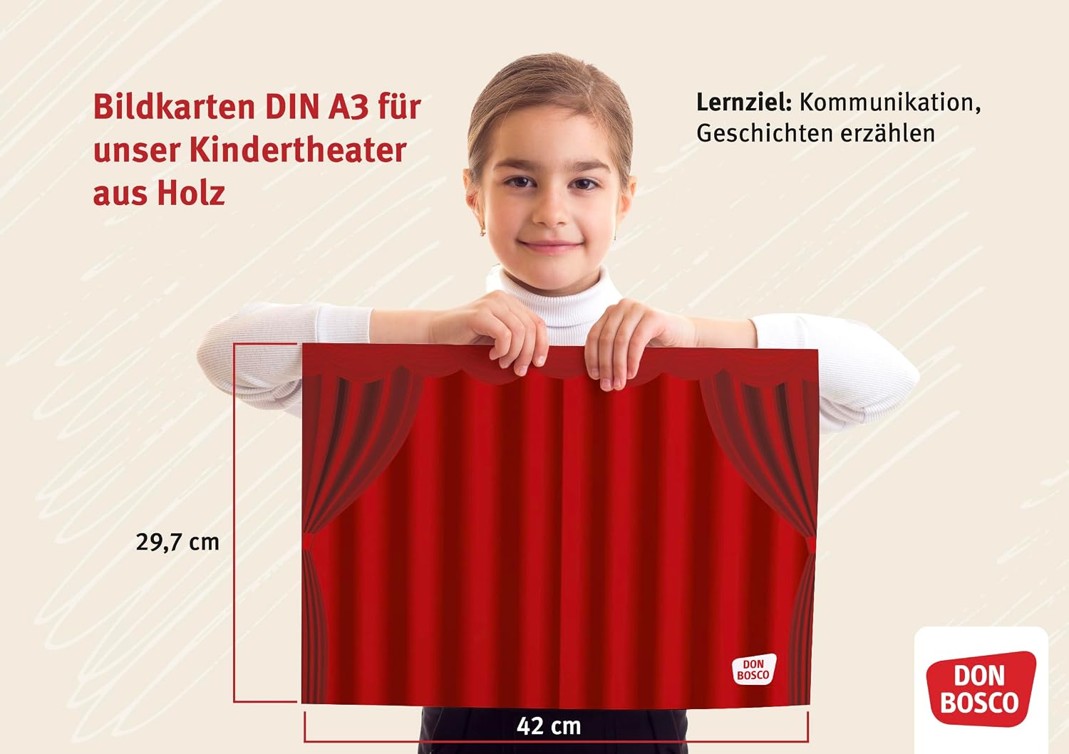 Detalle de Fem nötter åt ekorren – Kamishibai-bildkortset med vinterberättelse och textunderlag