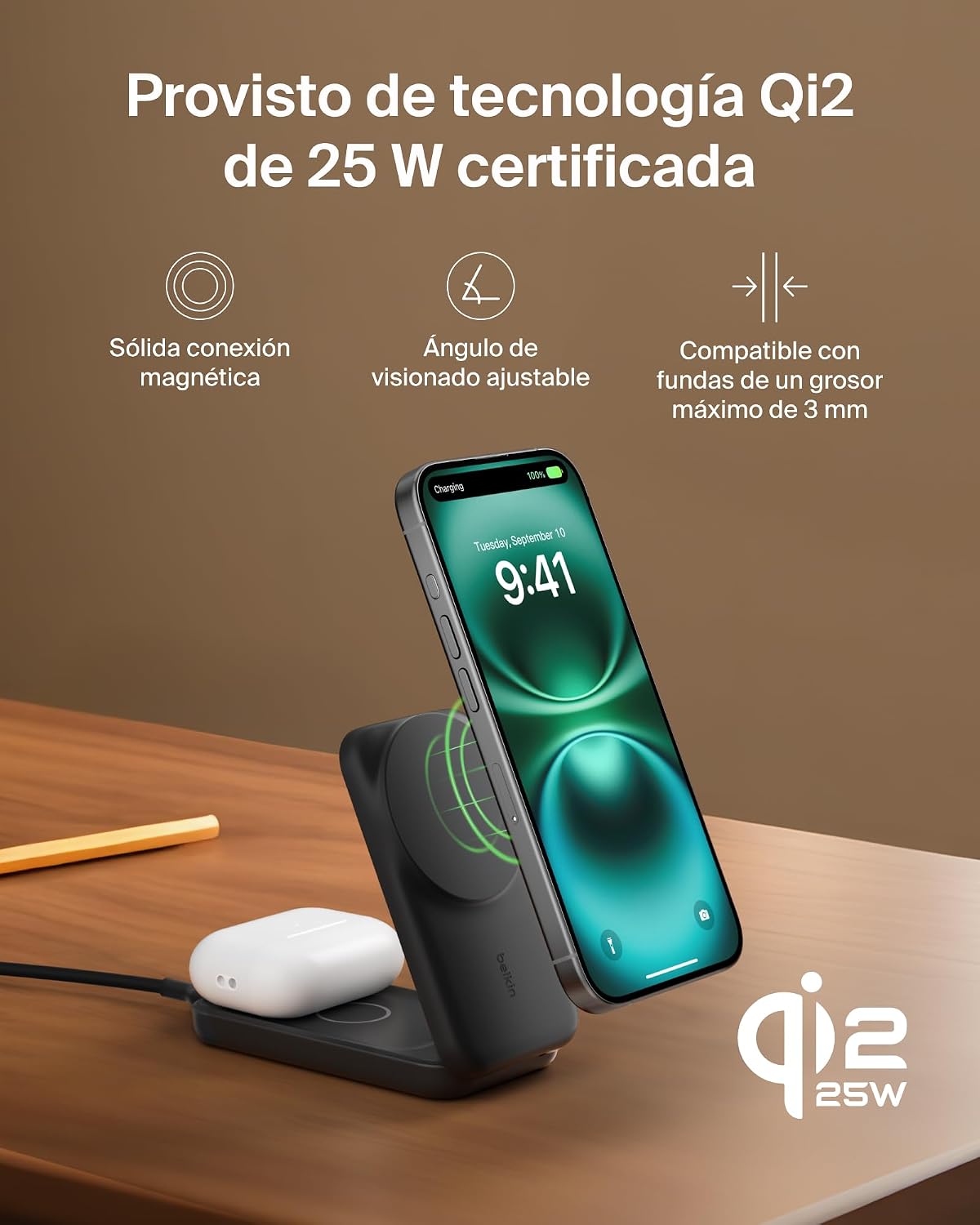 Thumbnail 6 de Belkin UltraCharge Qi2 25W 2 en 1