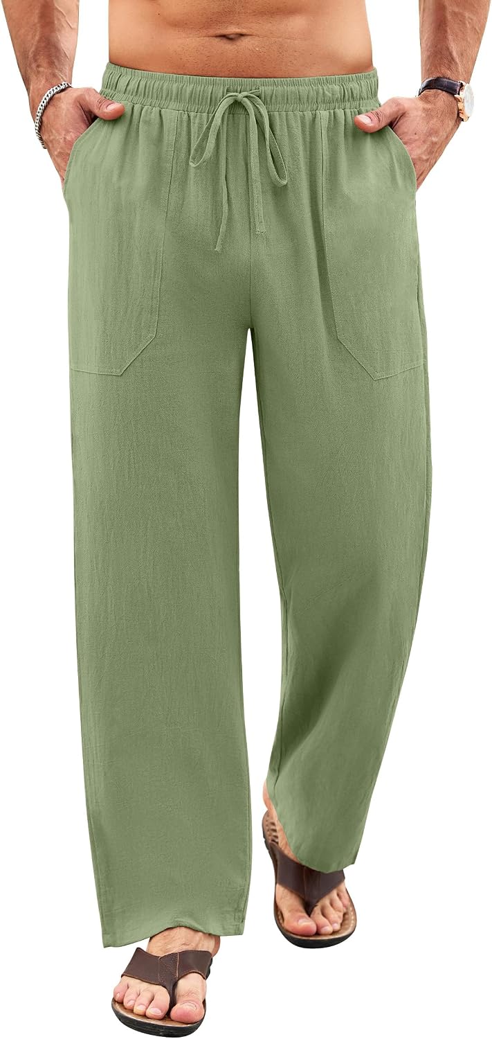Detalle de Litthing Pantalones de lino para hombre