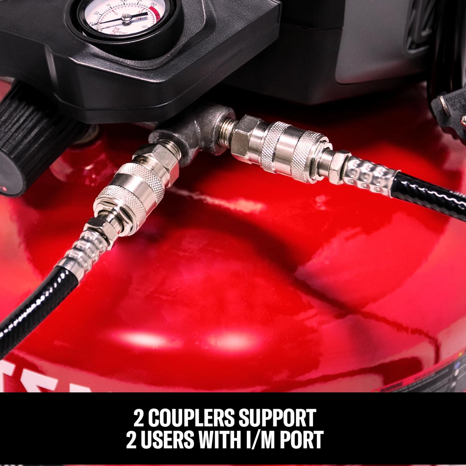 Thumbnail 5 de Craftsman CMXECXA0210641C 6-Gallon Portable Pancake Air Compressor (Oil-Free, Max 150 PSI, 1 HP)