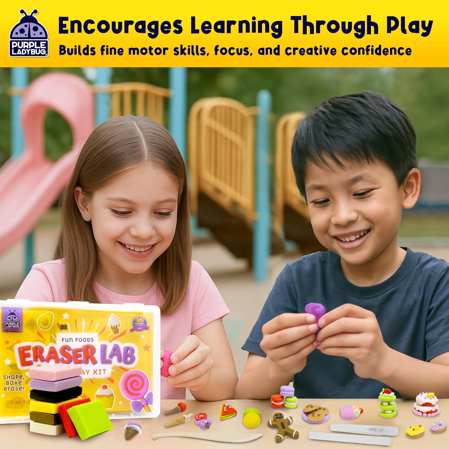Thumbnail 5 de Eraser Lab Make Your Own Erasers for Kids – Fun Food Theme DIY Kit
