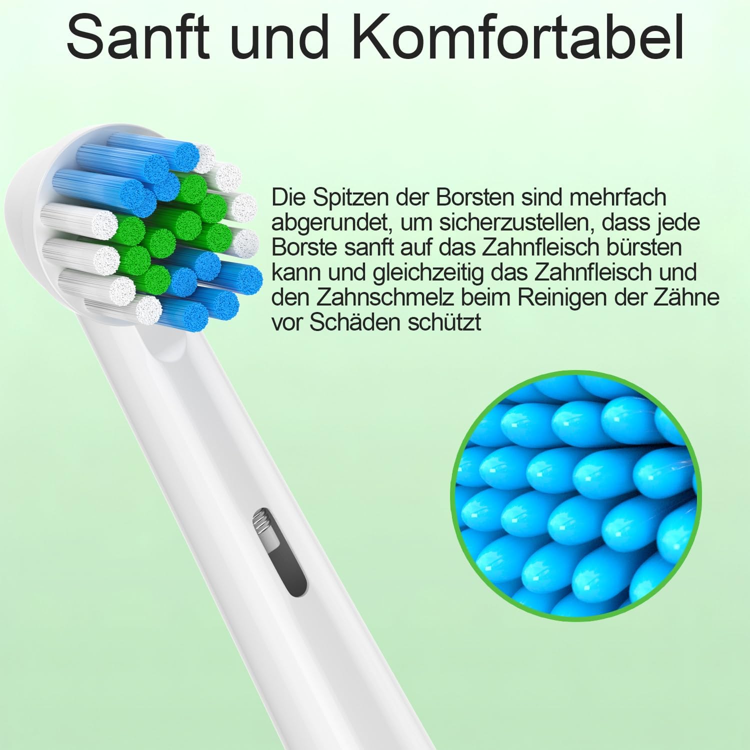 Detalle 2 de Qitizu Aufsteckbürsten Oral-B, 20 Stück