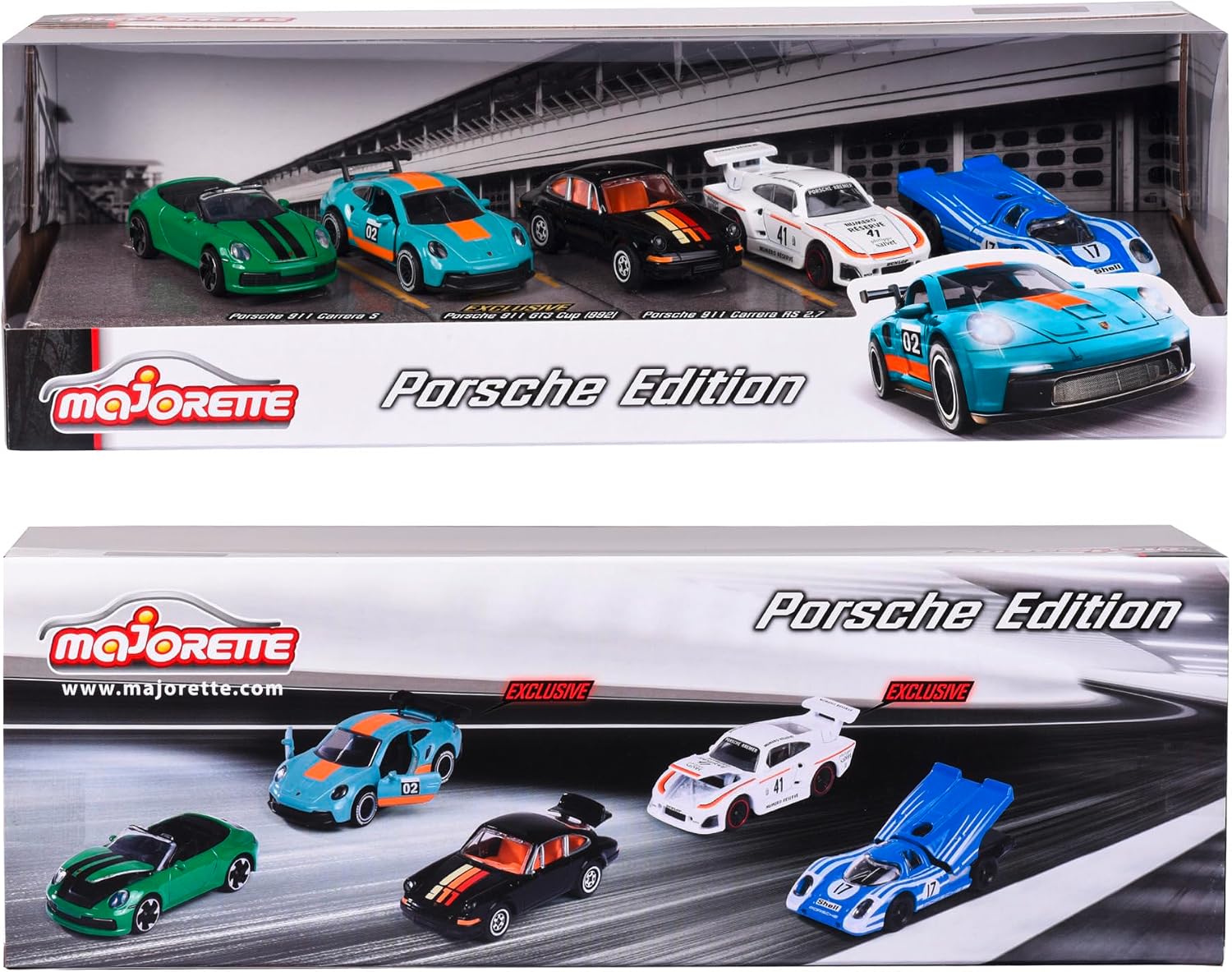 Thumbnail 6 de Majorette 212053172 – zestaw 5 metalowych samochodzików Porsche 1:64