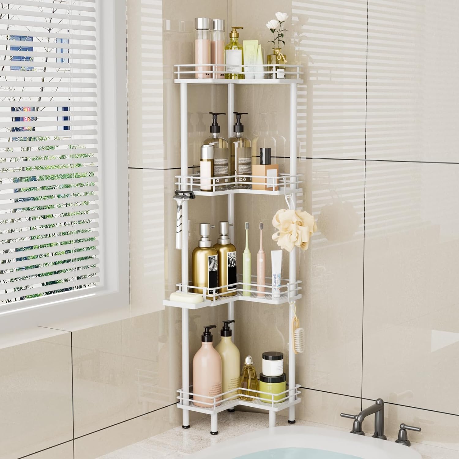 Thumbnail 5 de Consumest Corner Shower Caddy 4-Tier shower organizer