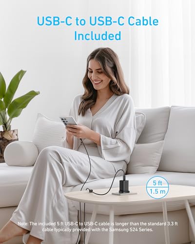 Detalle de Anker 45W USB C Charger with PPS Fast Charging 2.0 for Laptops and Phones