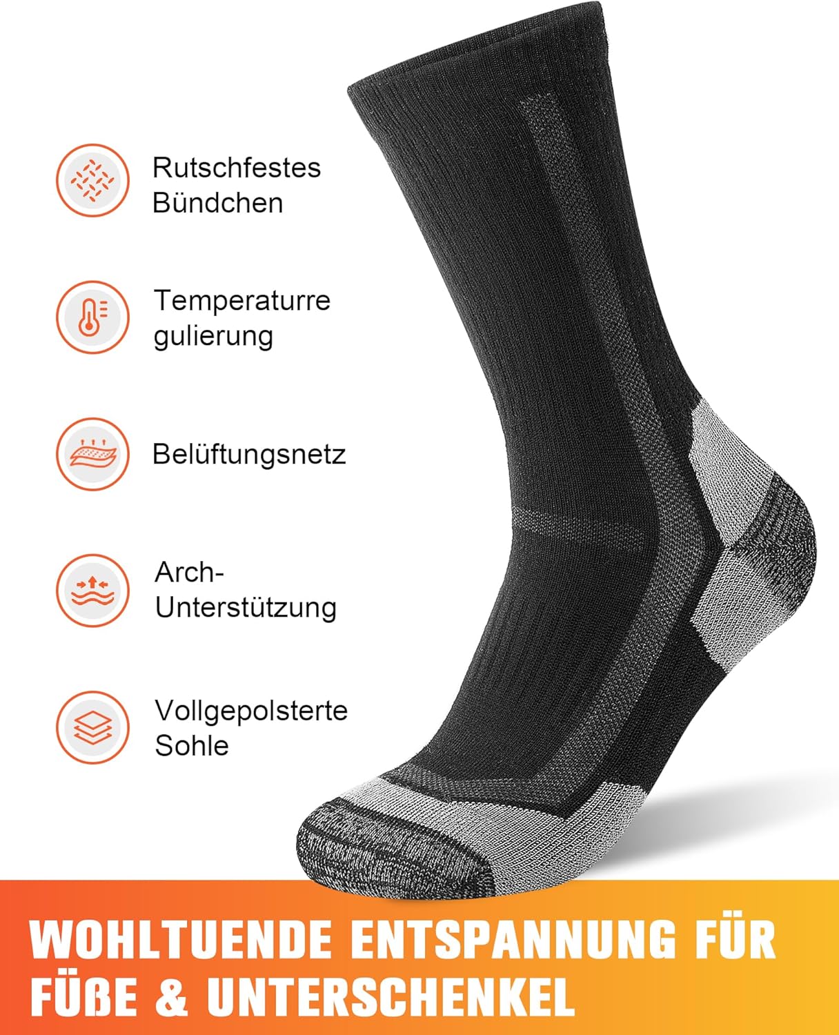 Thumbnail 3 de SockWaddles Merino Wandersocken 3 Paar