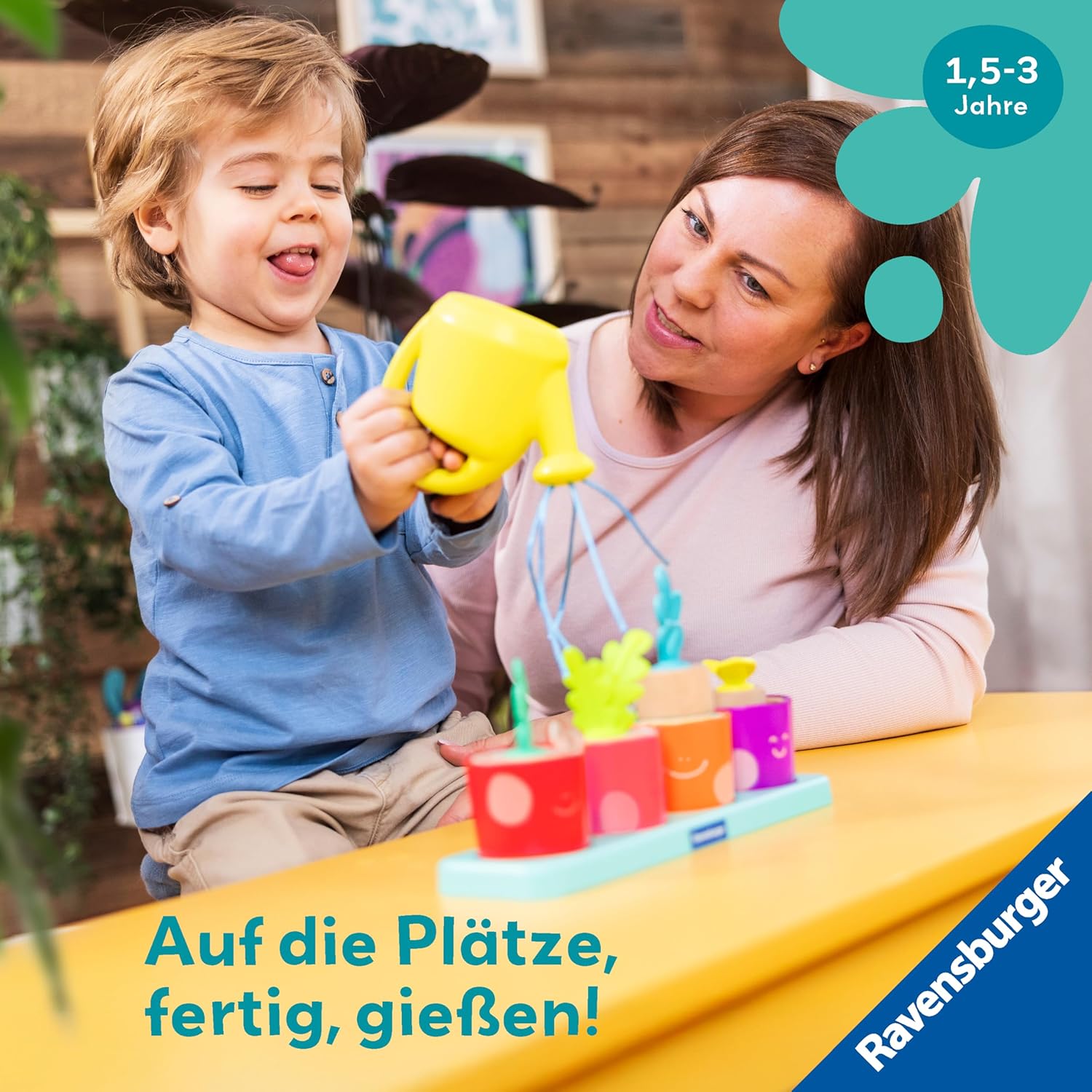 Detalle de Ravensburger Play+ Puzzle- & Spiel-Set: Meine kleinen Pflanzen – Montessori-basiertes Kindergarten-Set ab 18 Monaten