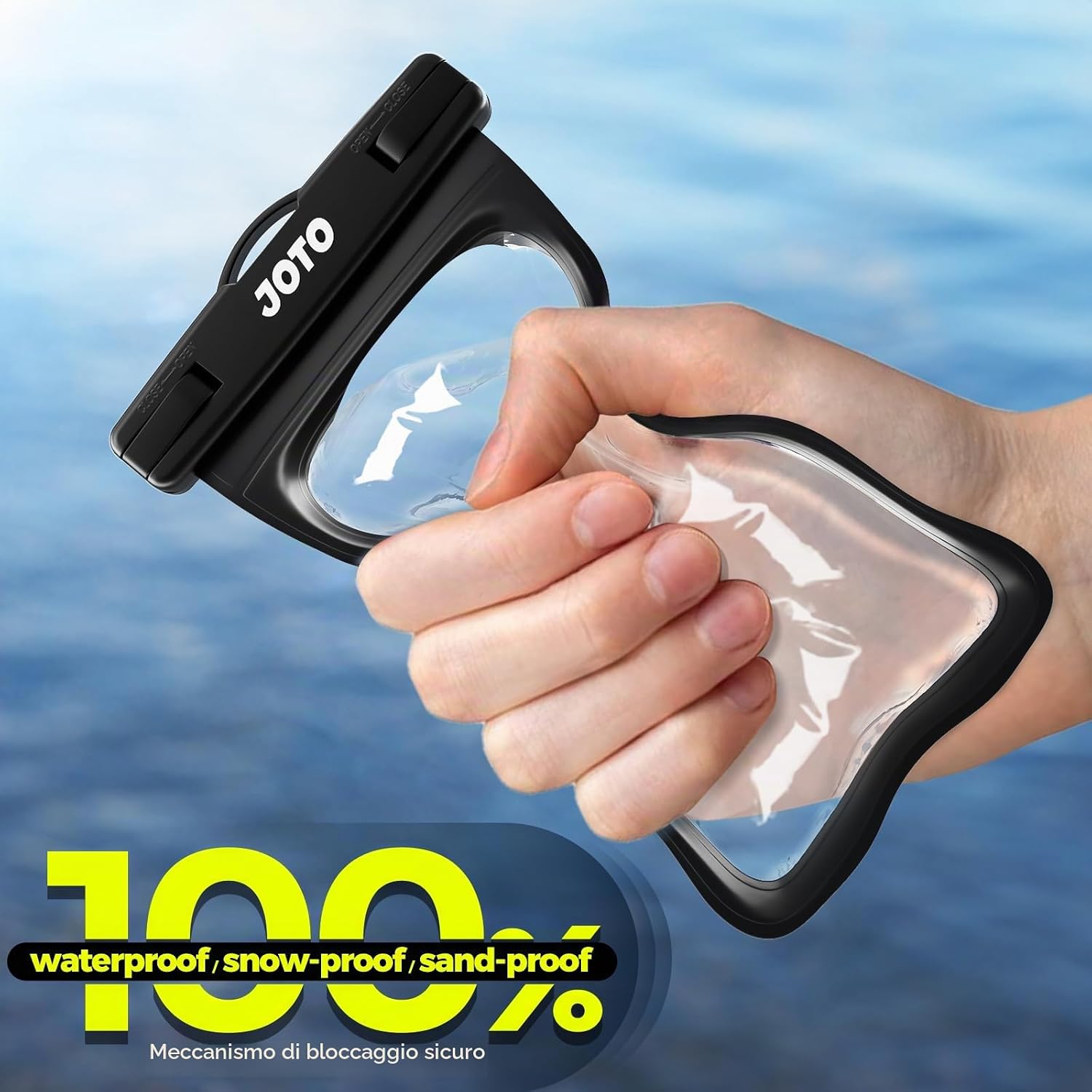 Detalle de JOTO Custodia Impermeabile Smartphone 30M/IPX8 – Cover subacquea universale fino a 7,0