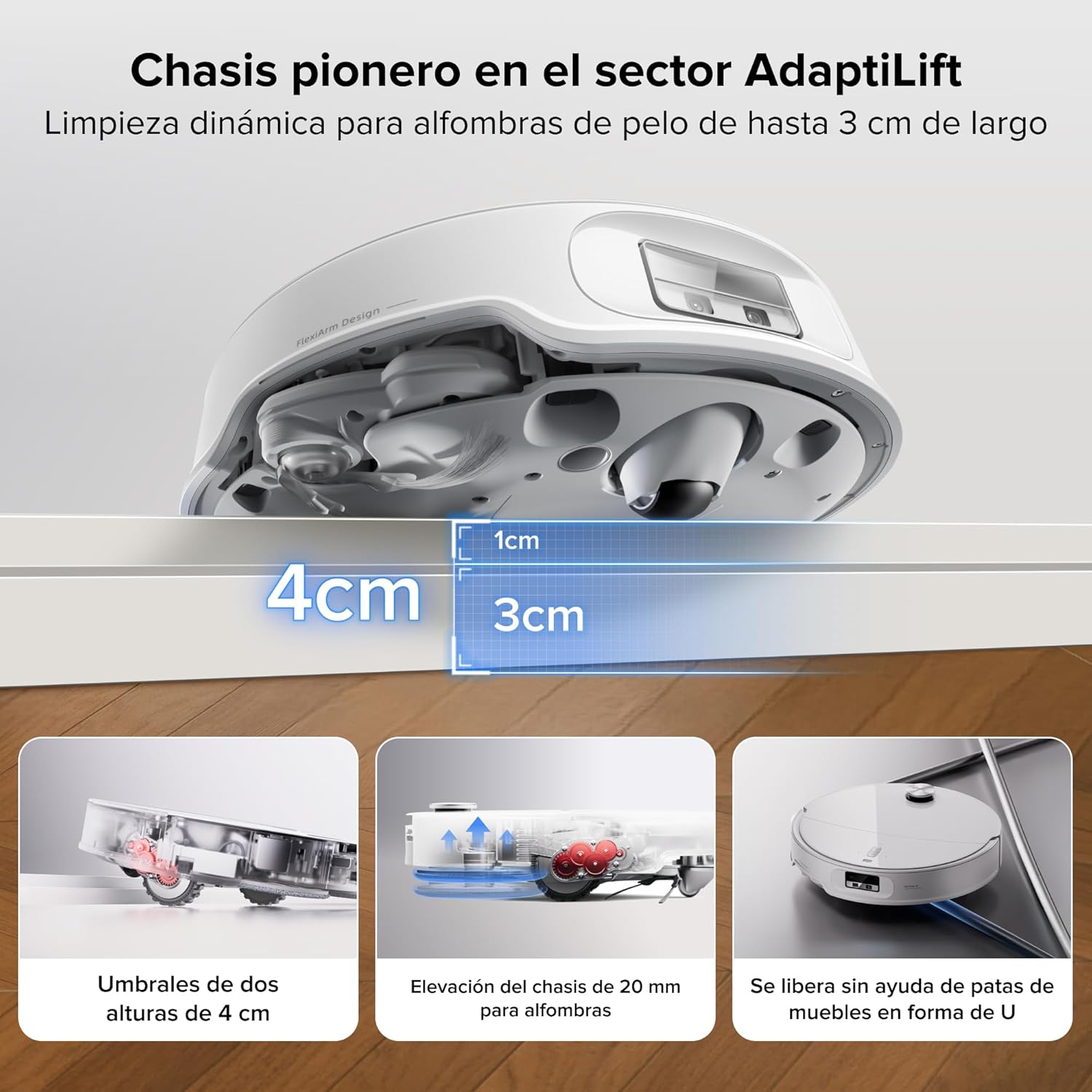 Thumbnail 2 de roborock Qrevo Curv 2 Pro: aspirador y fregado 25000 Pa