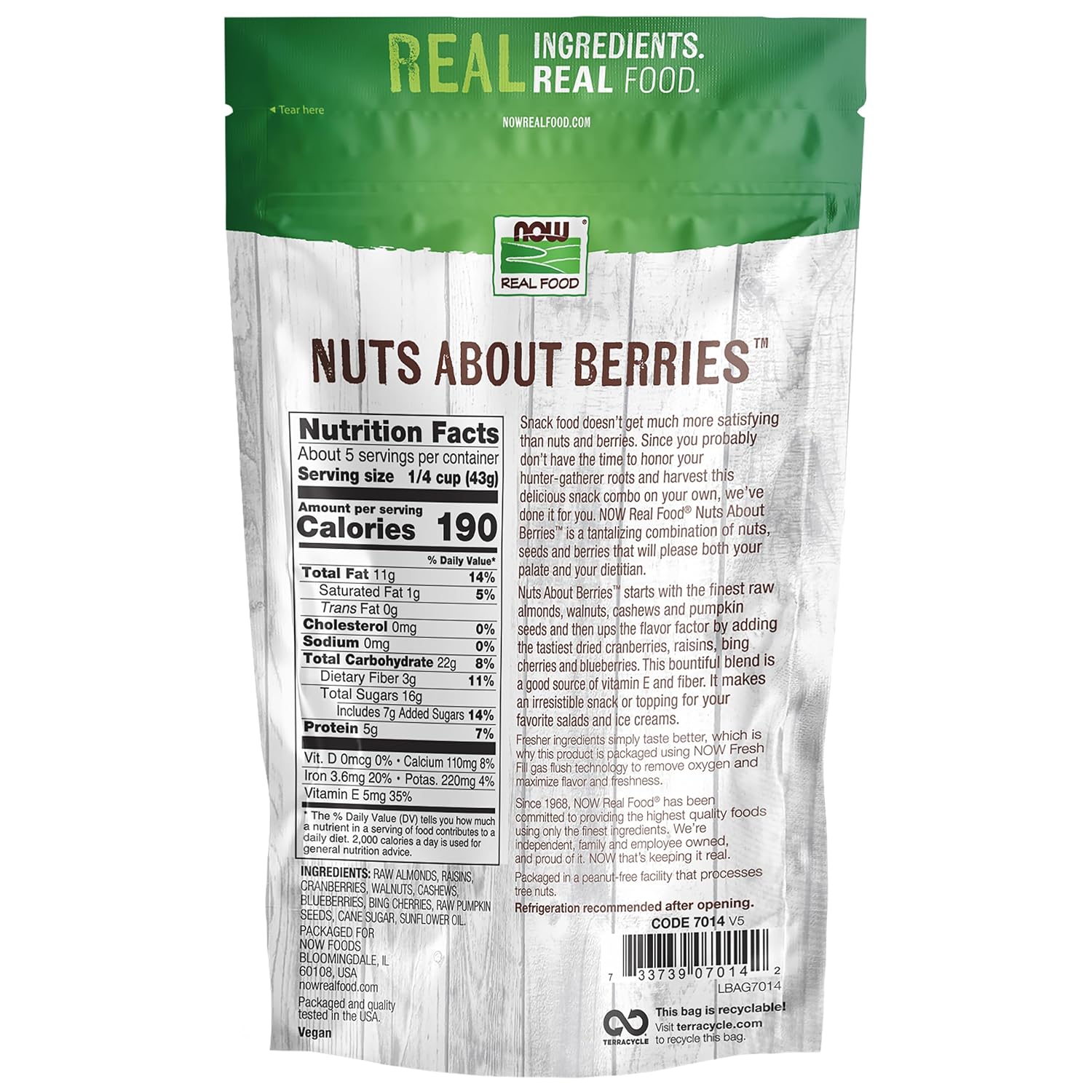 Detalle 2 de NOW Foods Trail Mix, 8-Ounce