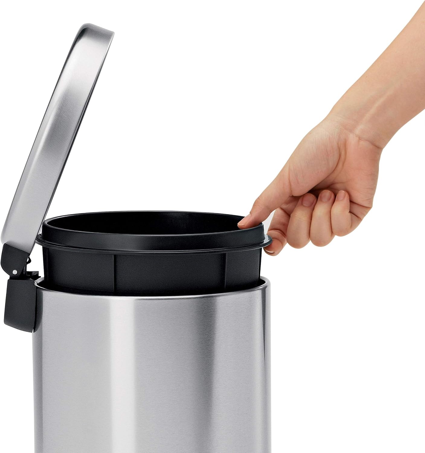 Thumbnail 3 de simplehuman CW1852CB – okrągły kosz na pedał 4,5 l ze szczotkowanej stali
