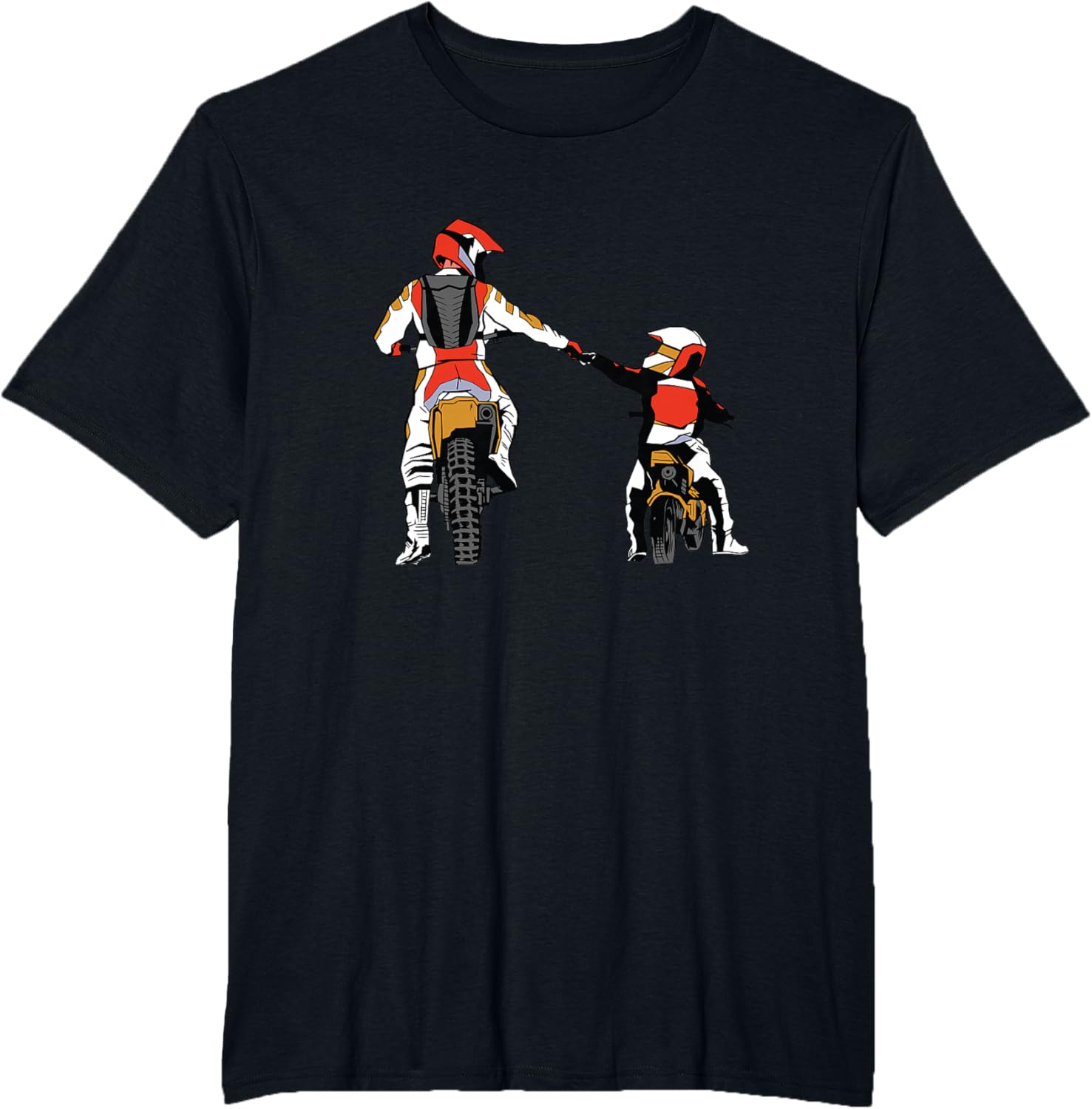 Detalle de Motocross Padre & Figlio Regalo Moto da Cross — Maglietta da Doppia Cuore
