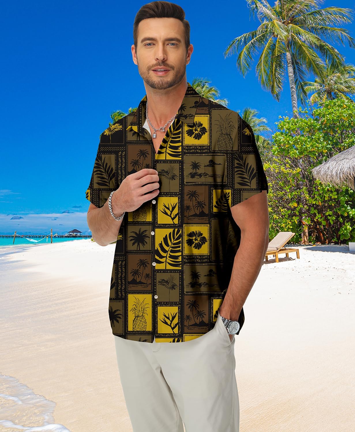 Detalle 2 de KYKU Hawaiian Shirt, Short Sleeve