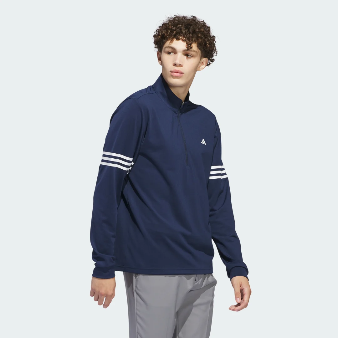Detalle de Sudadera Adi Half-Zip 3 bandas de Adidas