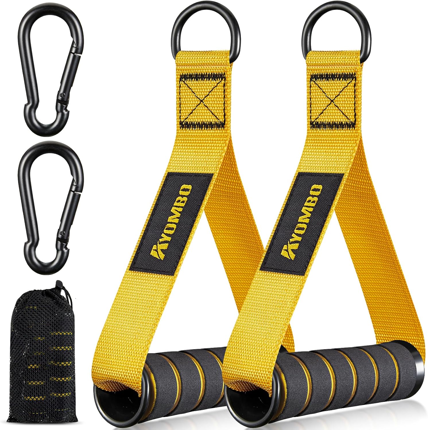 Thumbnail 6 de Ayombo Resistance Band Handle with Heavy-Duty Cable Attachment and Nylon Strap D-Ring