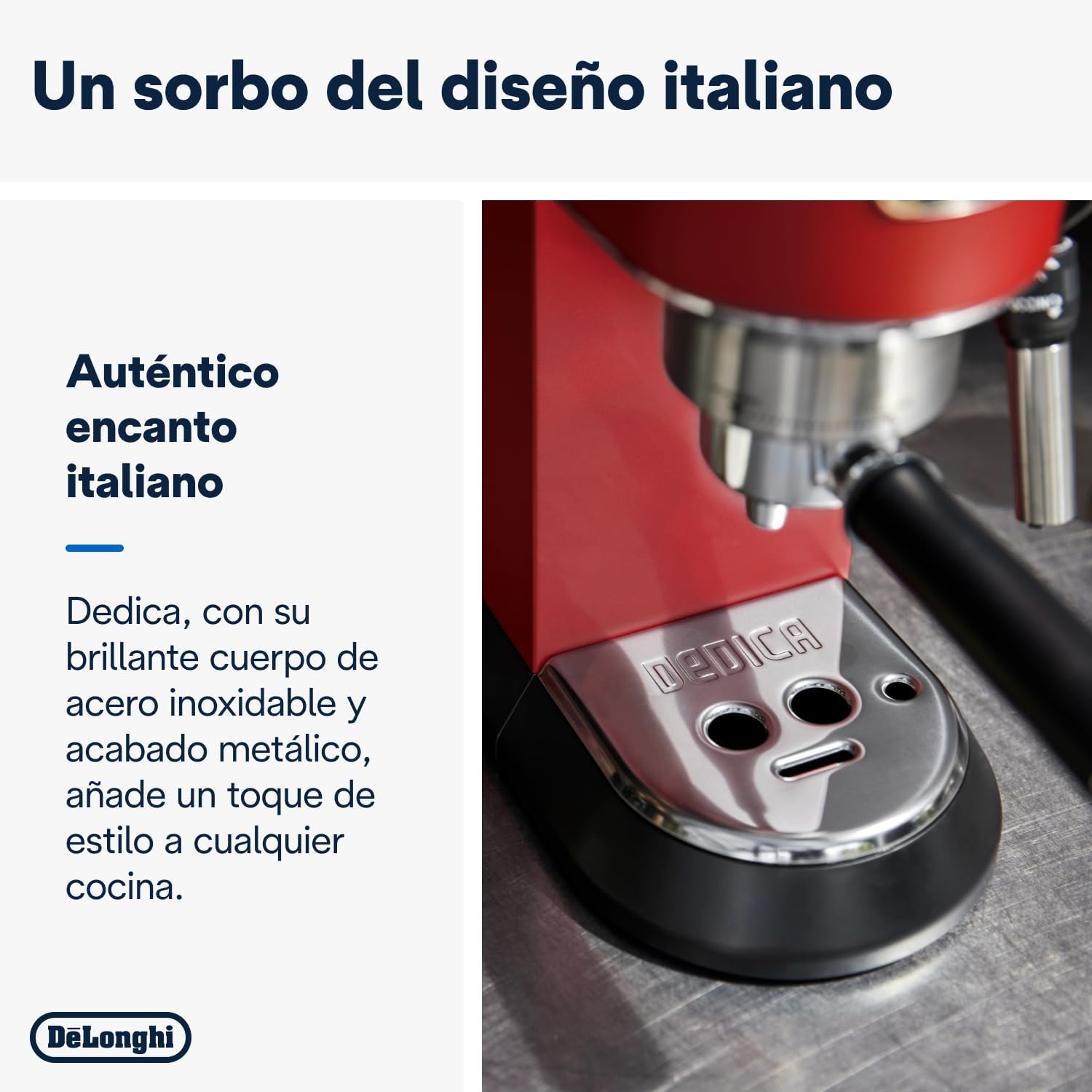 Thumbnail 2 de De'Longhi Dedica EC685.R - Cafetera Espresso 🍵 Elegante y Compacta